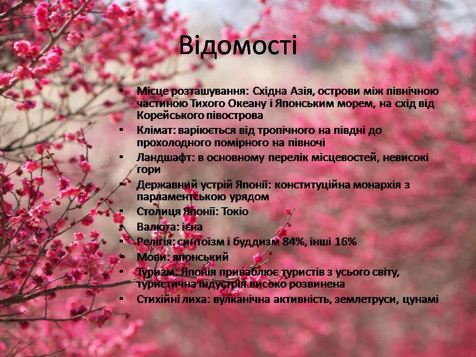 Презентація на тему «Японія» (варіант 50) - Слайд #3 Презентація на тему «Японія» (варіант 50) - Слайд #3