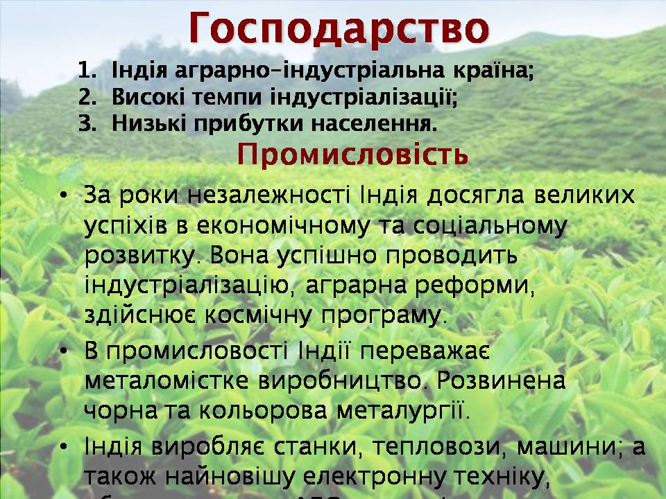 Презентація на тему «Індія» (варіант 25) - Слайд #14 Презентація на тему «Індія» (варіант 25) - Слайд #14