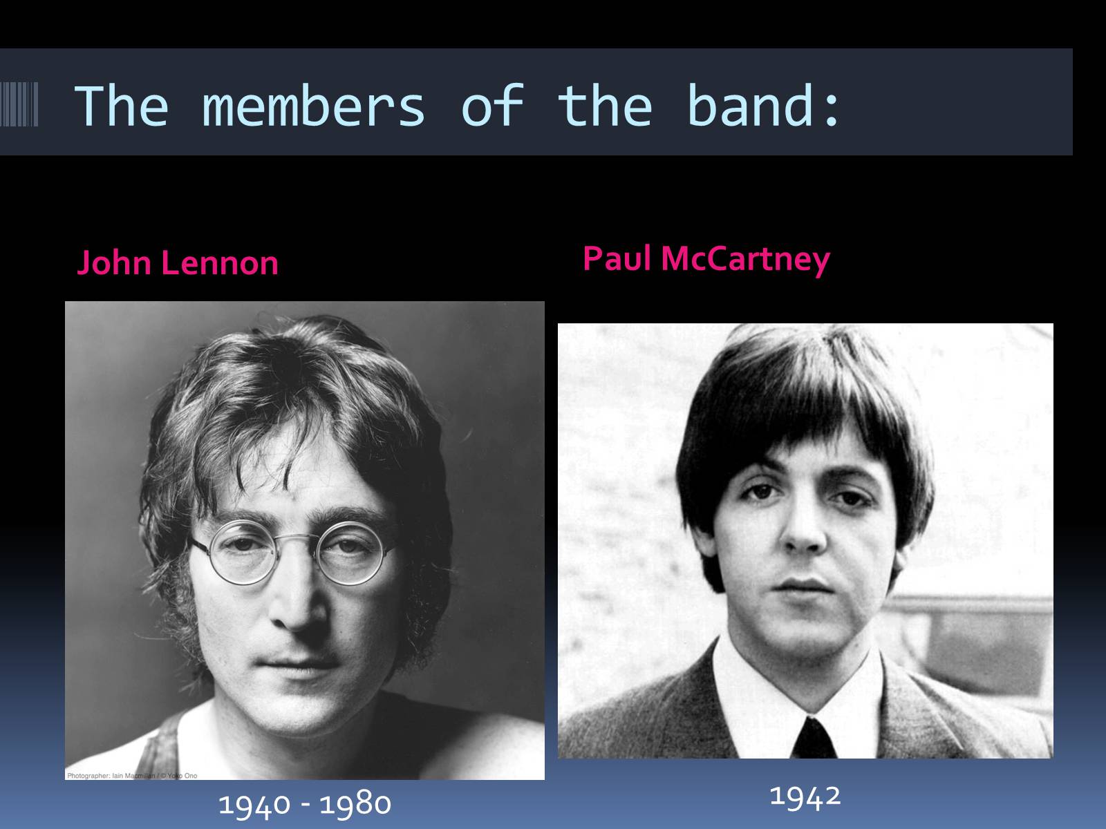 Презентація на тему «The Beatles» (варіант 8) - Слайд #2 Презентація на тему «The Beatles» (варіант 8) - Слайд #2