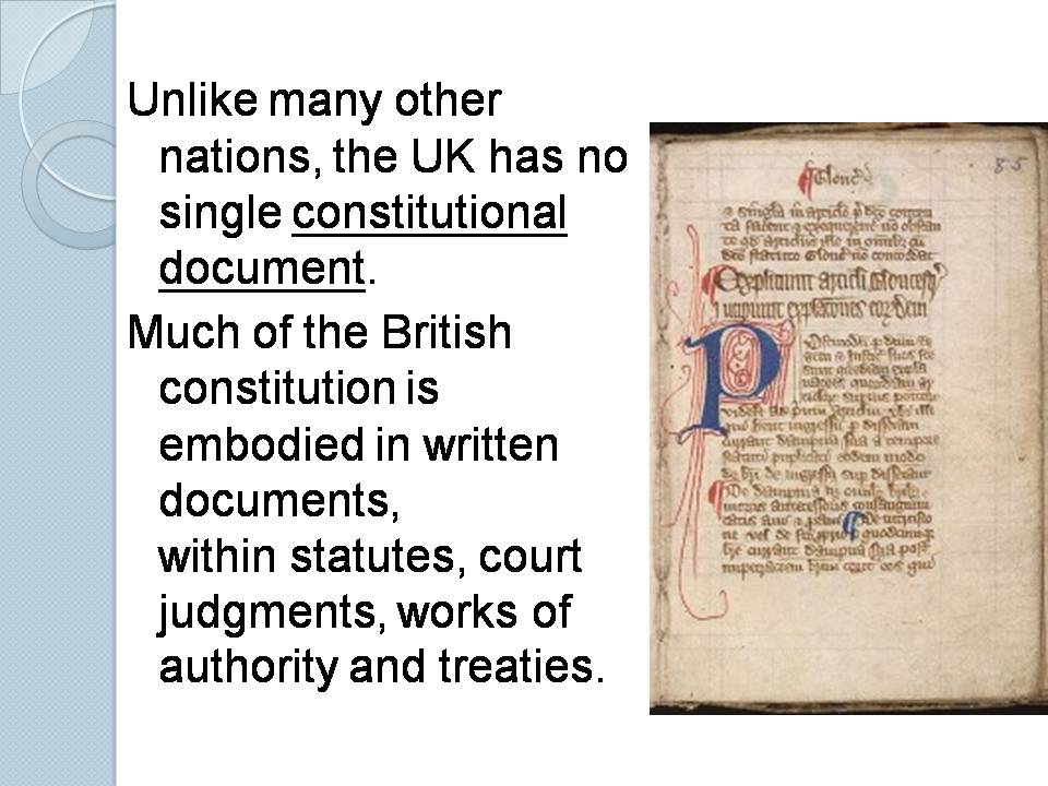 Презентація на тему «The constitution of the UK» - Слайд #7 Презентація на тему «The constitution of the UK» - Слайд #7