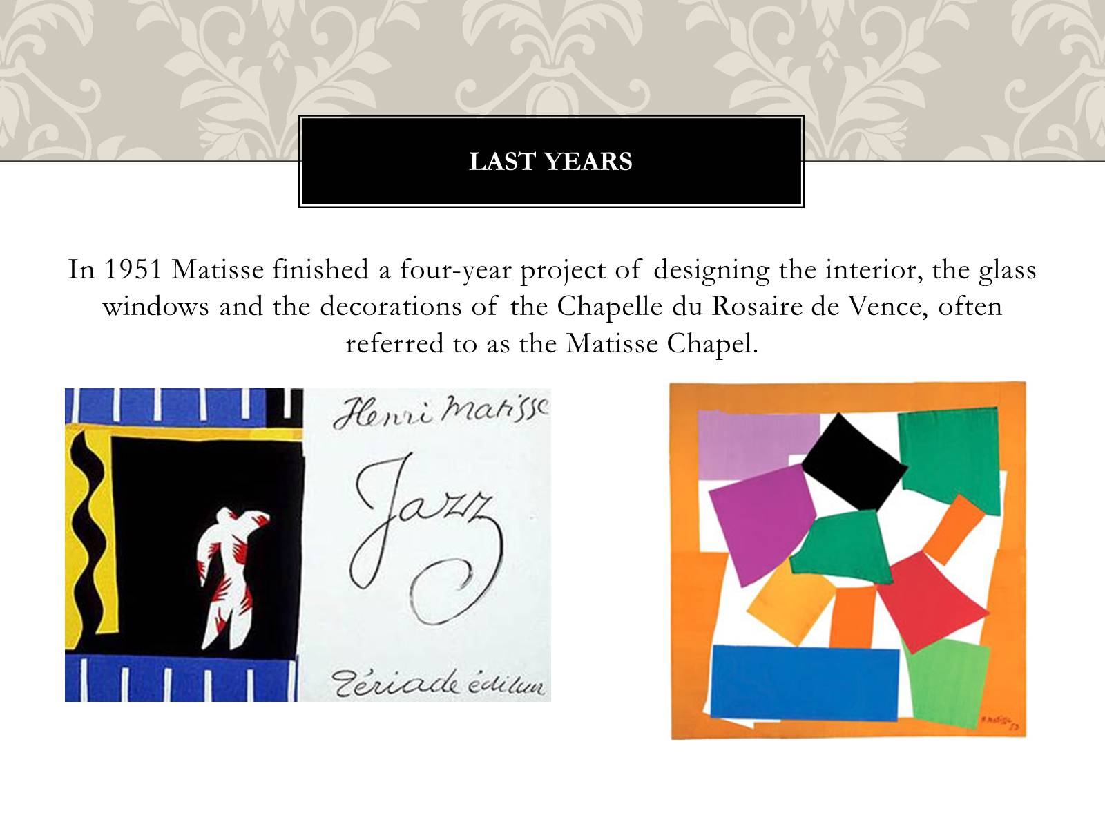 Презентація на тему «Henri Matisse» - Слайд #22 Презентація на тему «Henri Matisse» - Слайд #22