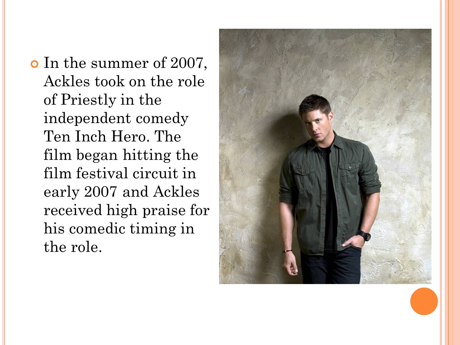 Презентація на тему «Jensen Ackles» - Слайд #9 Презентація на тему «Jensen Ackles» - Слайд #9