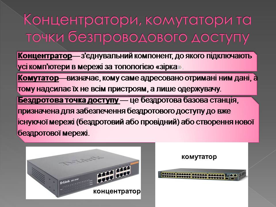 Презентація на тему «Апаратне і програмне забезпечення мереж» - Слайд #12 Презентація на тему «Апаратне і програмне забезпечення мереж» - Слайд #12