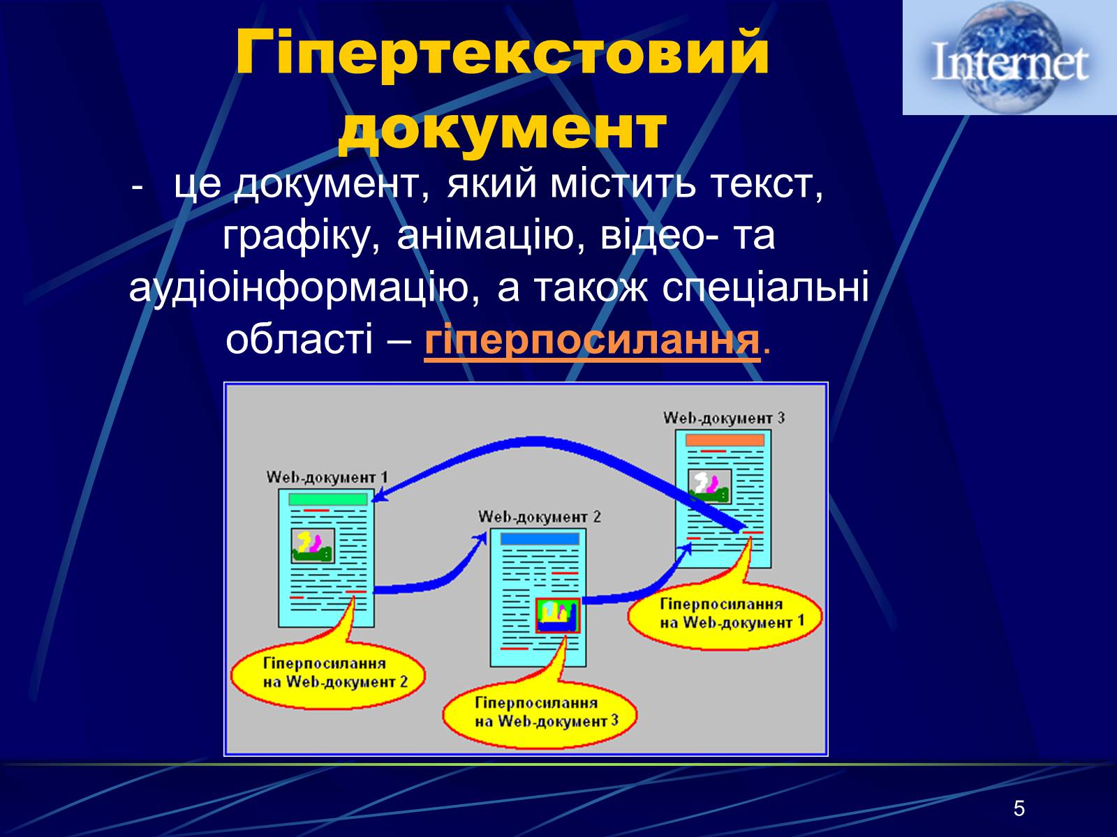 Презентація на тему «Інтернет» (варіант 1) - Слайд #5 Презентація на тему «Інтернет» (варіант 1) - Слайд #5