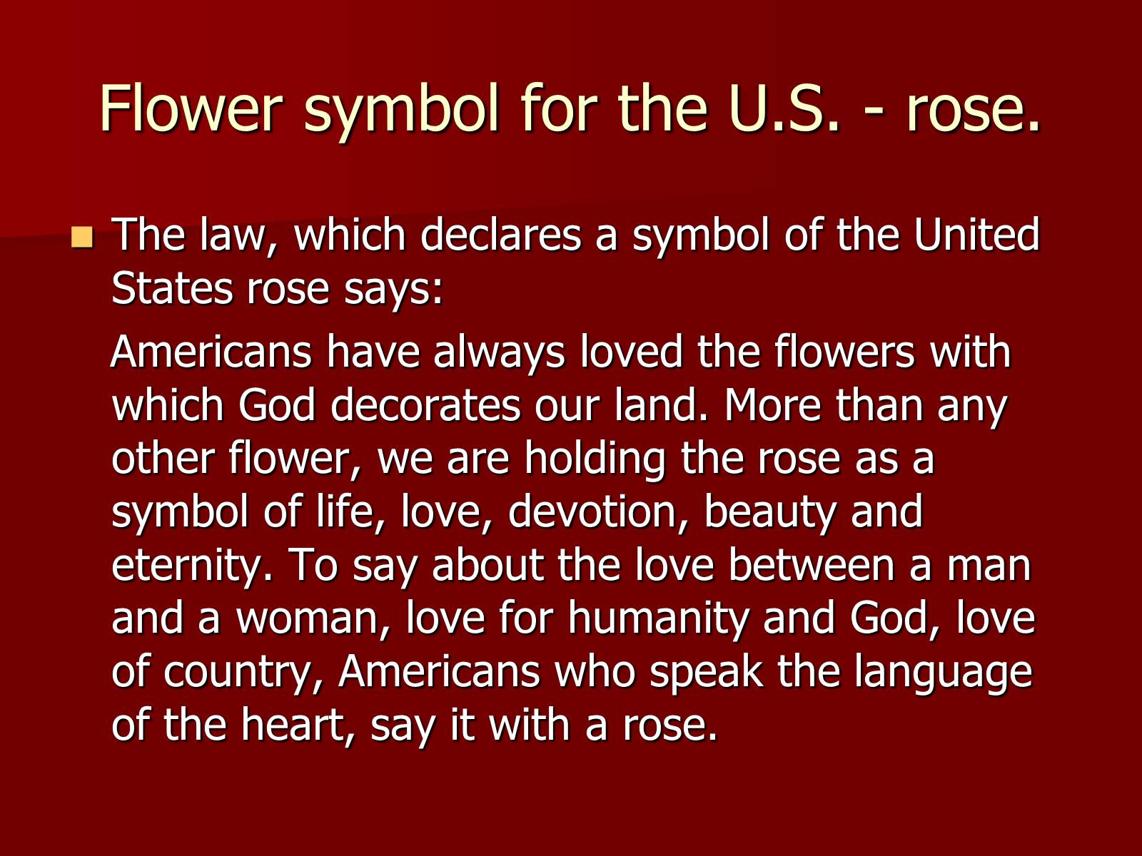 Презентація на тему «Symbols of USA» - Слайд #6 Презентація на тему «Symbols of USA» - Слайд #6