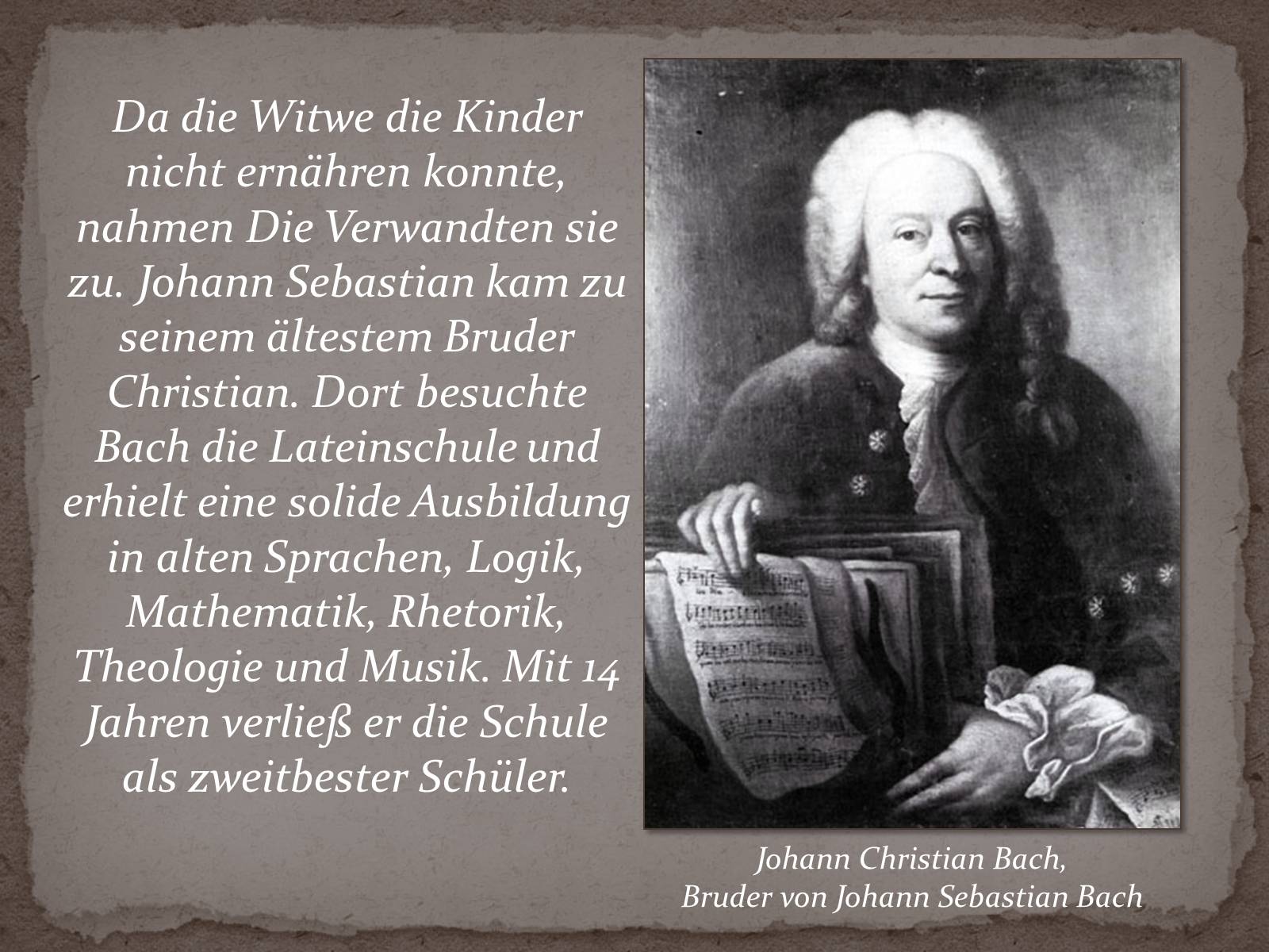 Презентація на тему «Johann Sebastian Bach» (варіант 2) - Слайд #4 Презентація на тему «Johann Sebastian Bach» (варіант 2) - Слайд #4