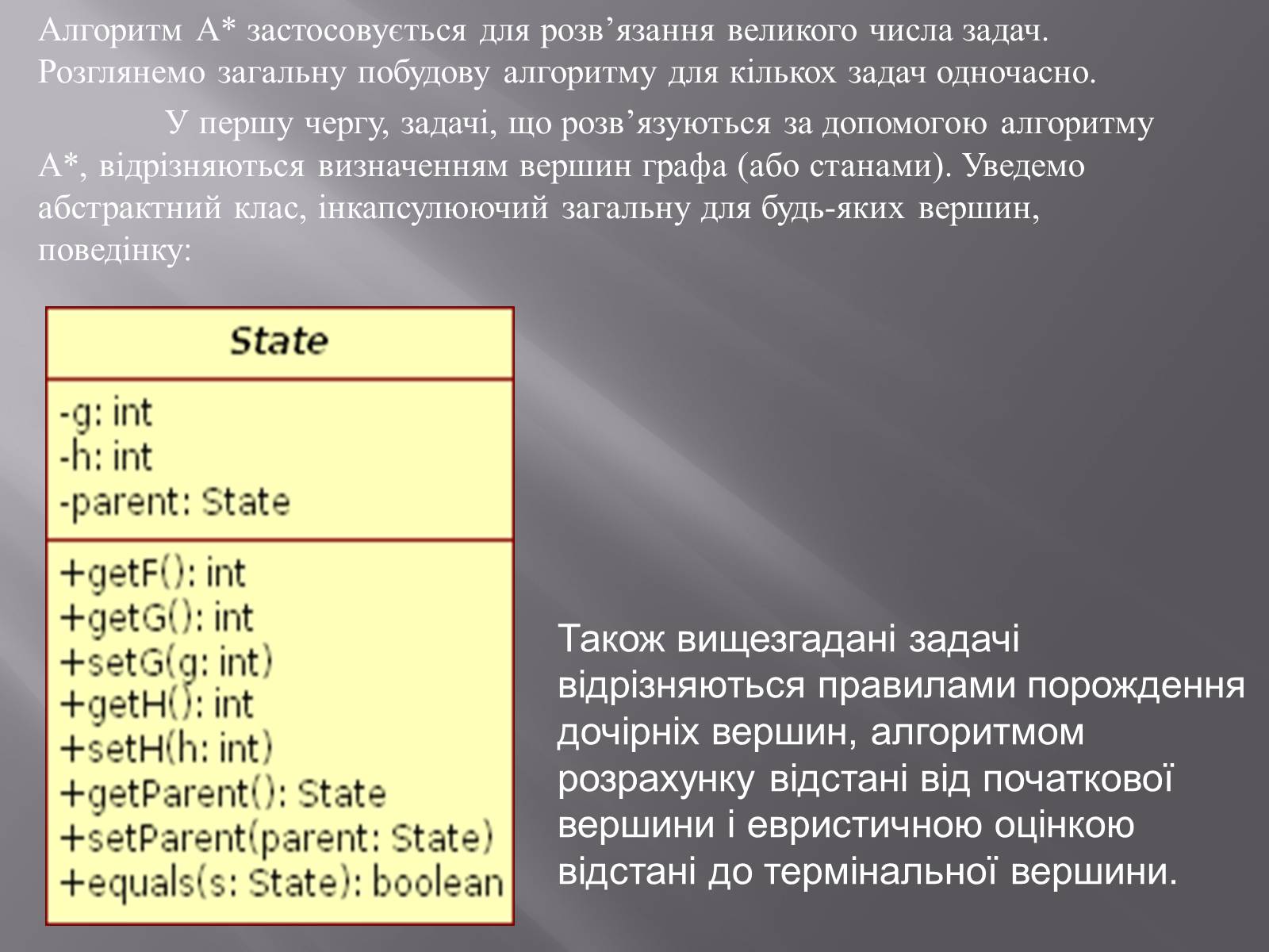 Презентація на тему «Штучний інтелект та евристичний алгоритм А*» - Слайд #30 Презентація на тему «Штучний інтелект та евристичний алгоритм А*» - Слайд #30