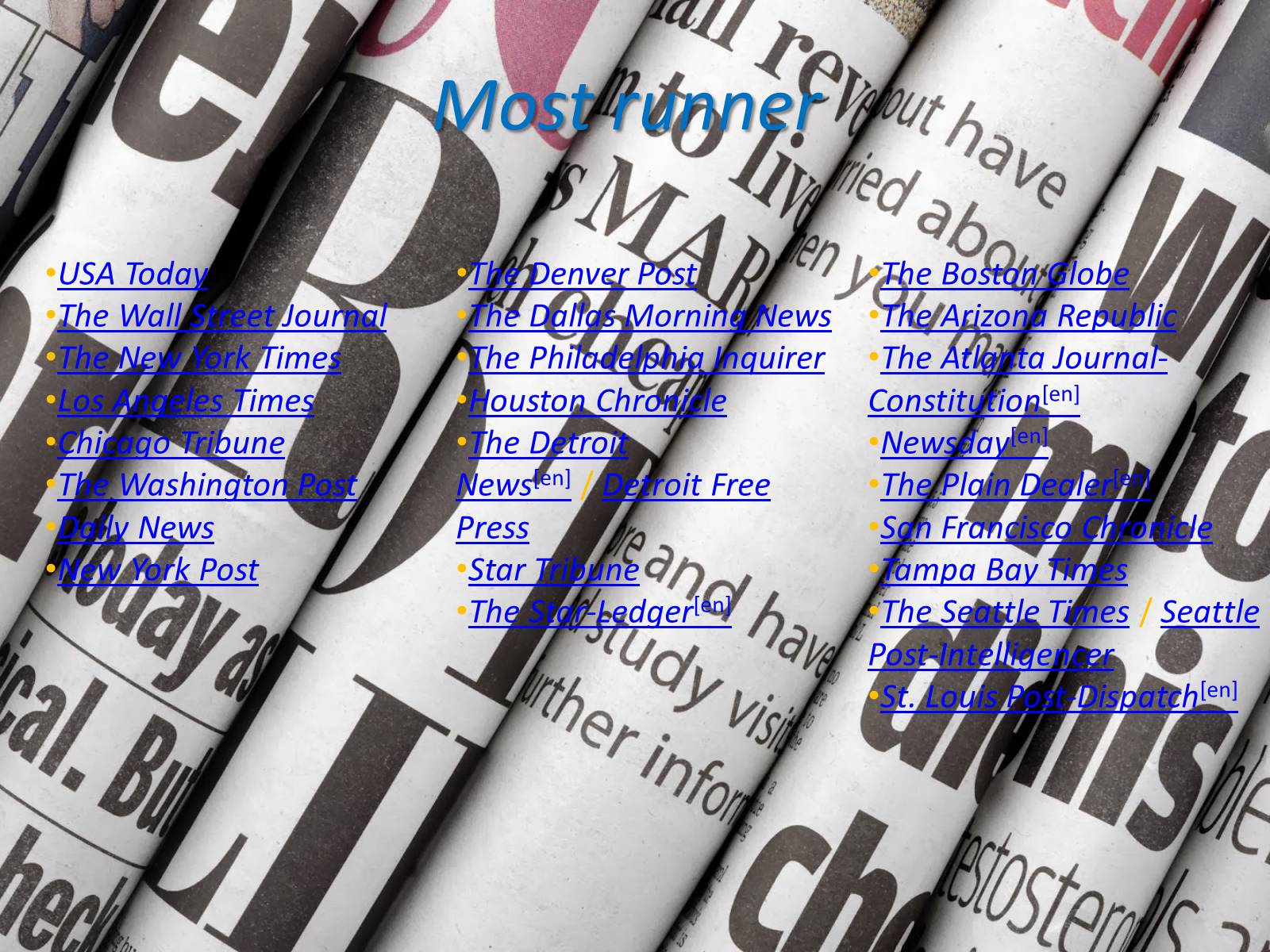Презентація на тему «American press» - Слайд #4