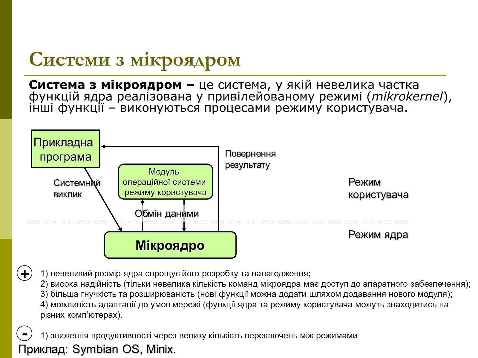 Презентація на тему «Архітектура операційних систем» - Слайд #13 Презентація на тему «Архітектура операційних систем» - Слайд #13