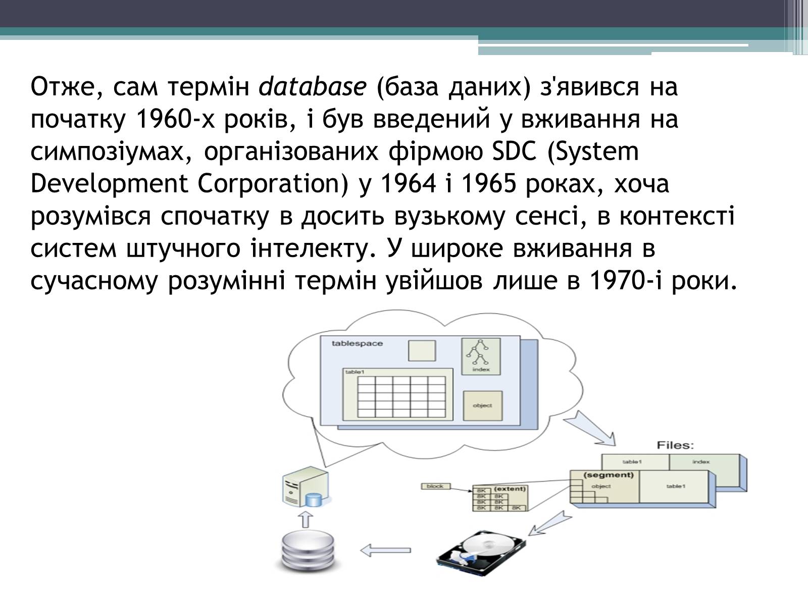 Презентація на тему «Історія розвитку бази даних» - Слайд #13 Презентація на тему «Історія розвитку бази даних» - Слайд #13