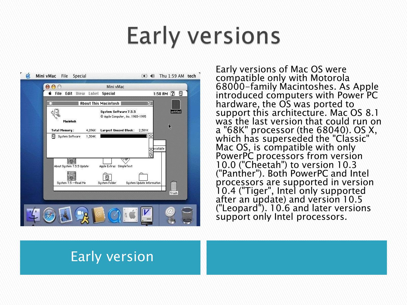 Презентація на тему «Mac OS» - Слайд #3 Презентація на тему «Mac OS» - Слайд #3