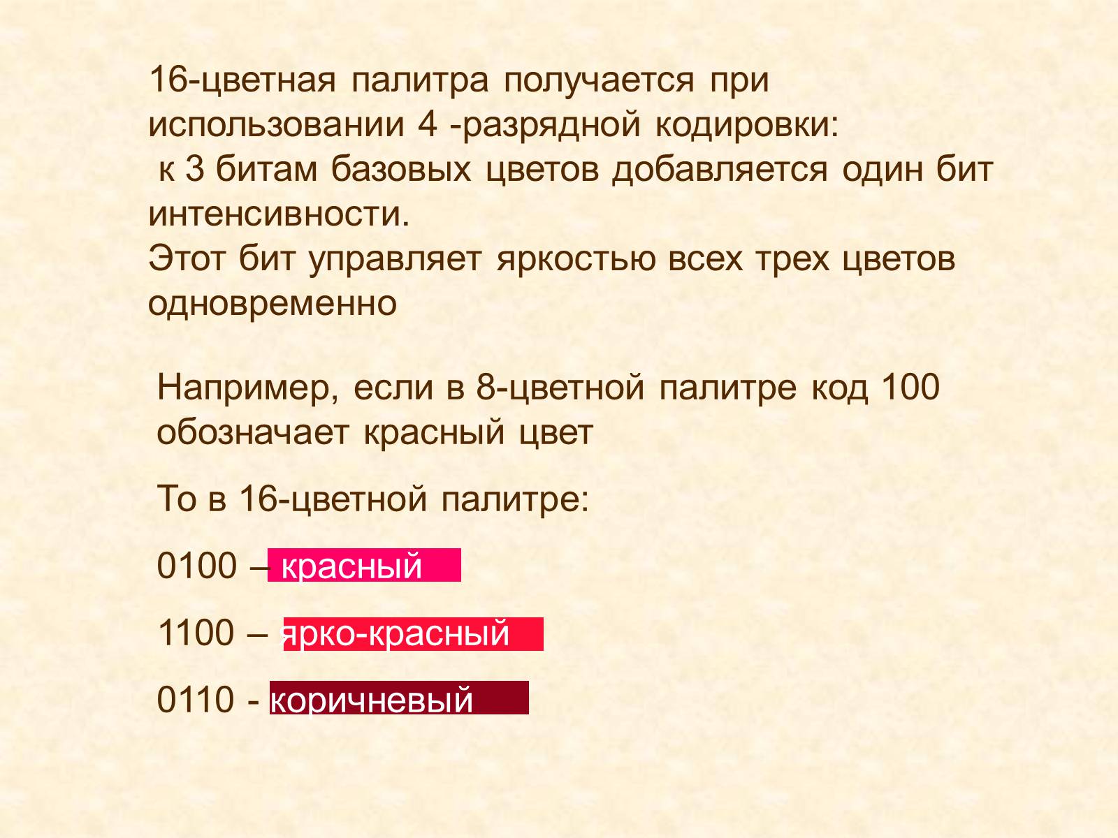 Презентація на тему «Кодирование графики» - Слайд #30 Презентація на тему «Кодирование графики» - Слайд #30
