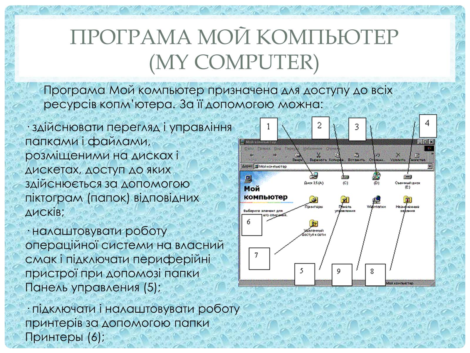 Презентація на тему «Робота з папками і текстовими файлами за допомогою вікна My Computer» - Слайд #2 Презентація на тему «Робота з папками і текстовими файлами за допомогою вікна My Computer» - Слайд #2