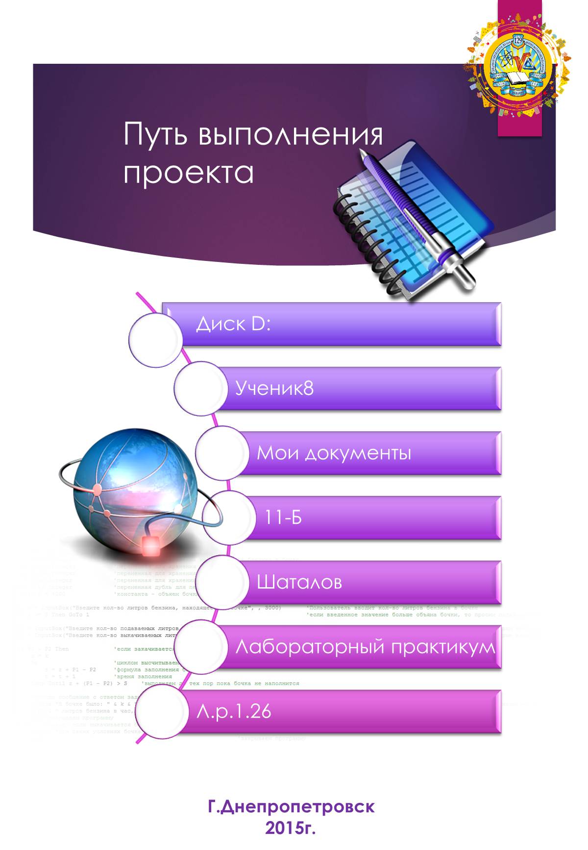 Презентація на тему «Проектное проектирование по информатике» (варіант 2) - Слайд #9 Презентація на тему «Проектное проектирование по информатике» (варіант 2) - Слайд #9
