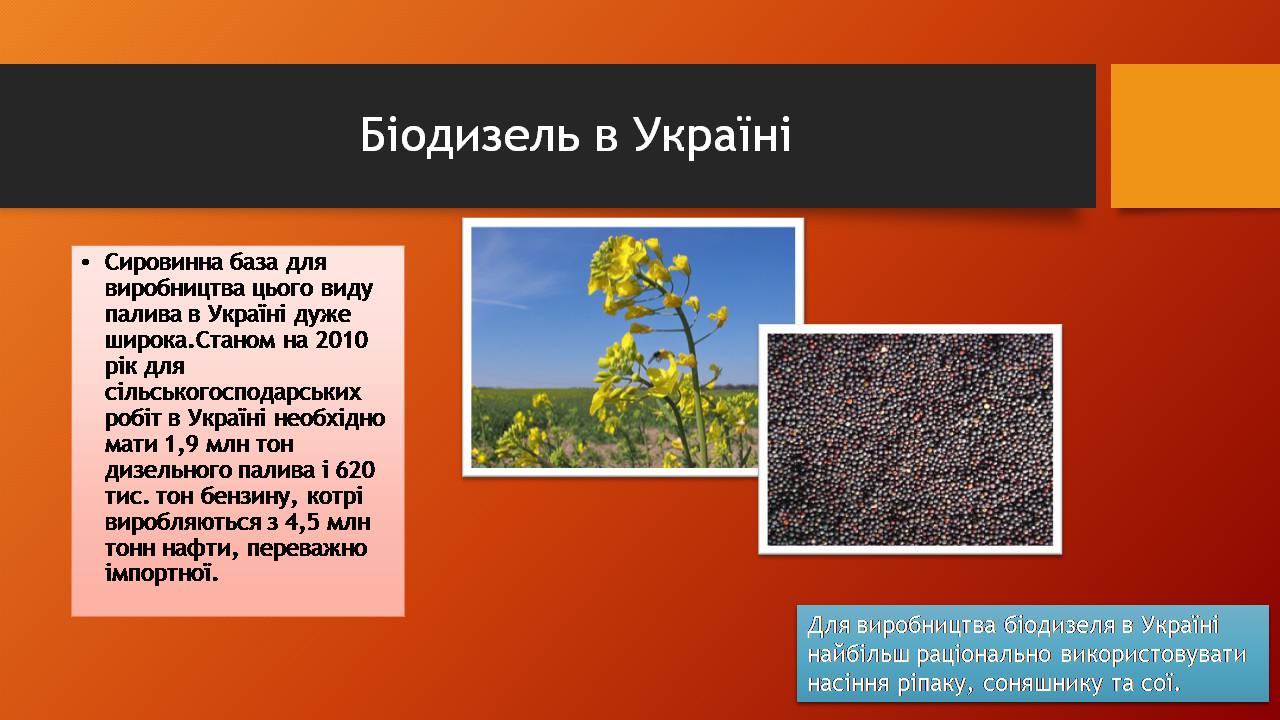 Презентація на тему «Біодизельне пальне» - Слайд #7 Презентація на тему «Біодизельне пальне» - Слайд #7