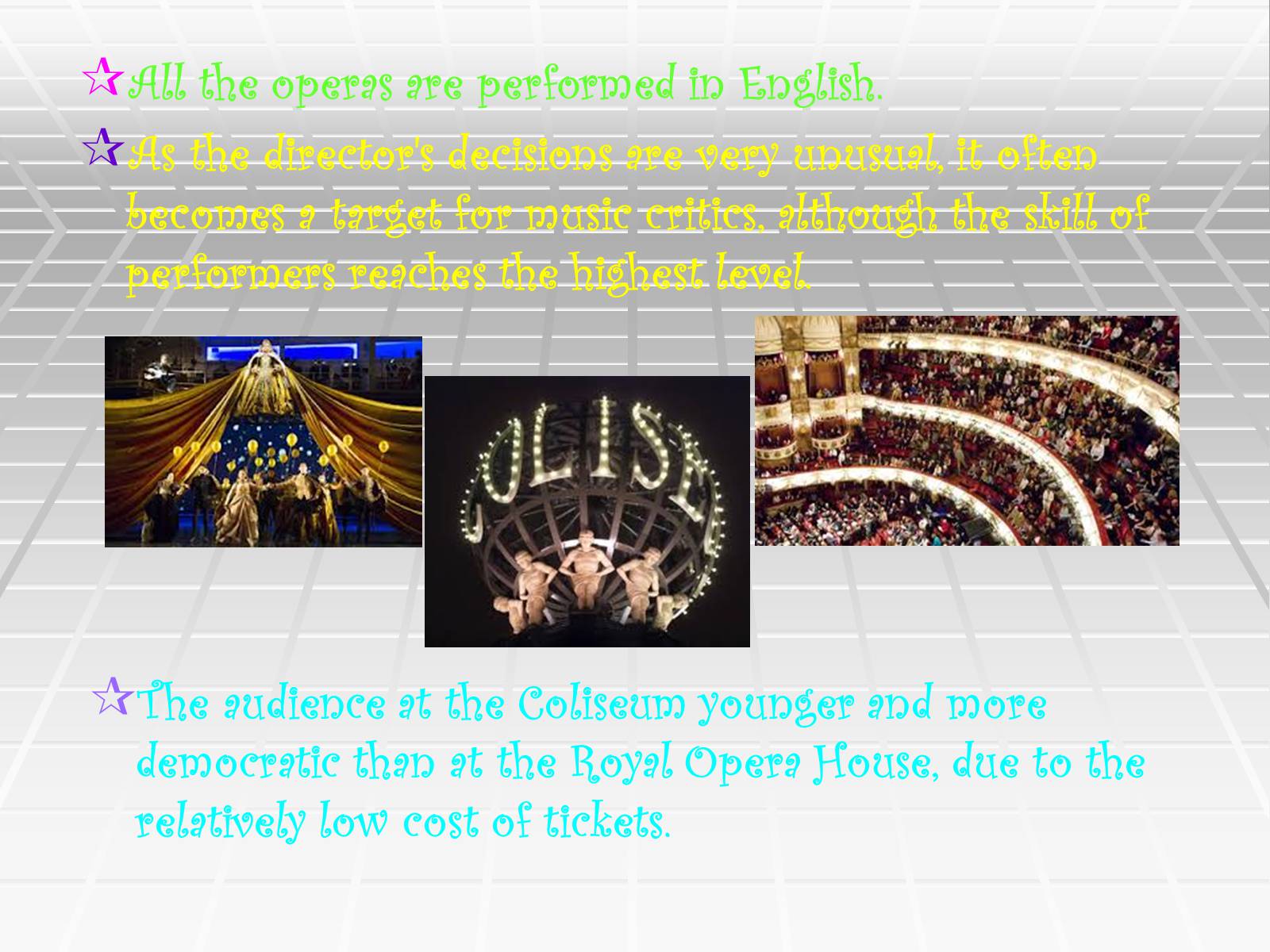 Презентація на тему «Royal Opera House» - Слайд #10 Презентація на тему «Royal Opera House» - Слайд #10
