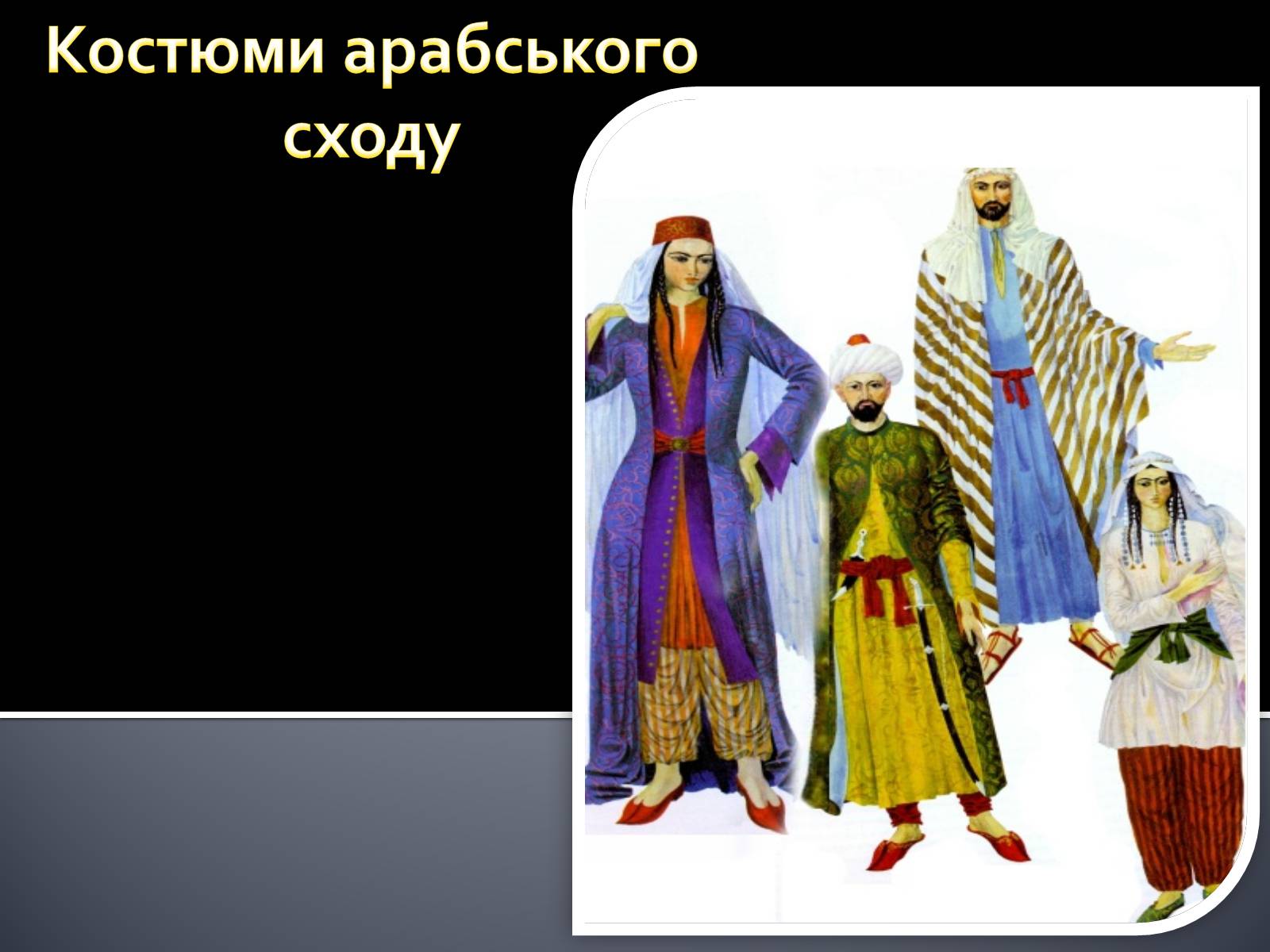 Презентація на тему «Український національний костюм. Костюми народів світу» - Слайд #18 Презентація на тему «Український національний костюм. Костюми народів світу» - Слайд #18