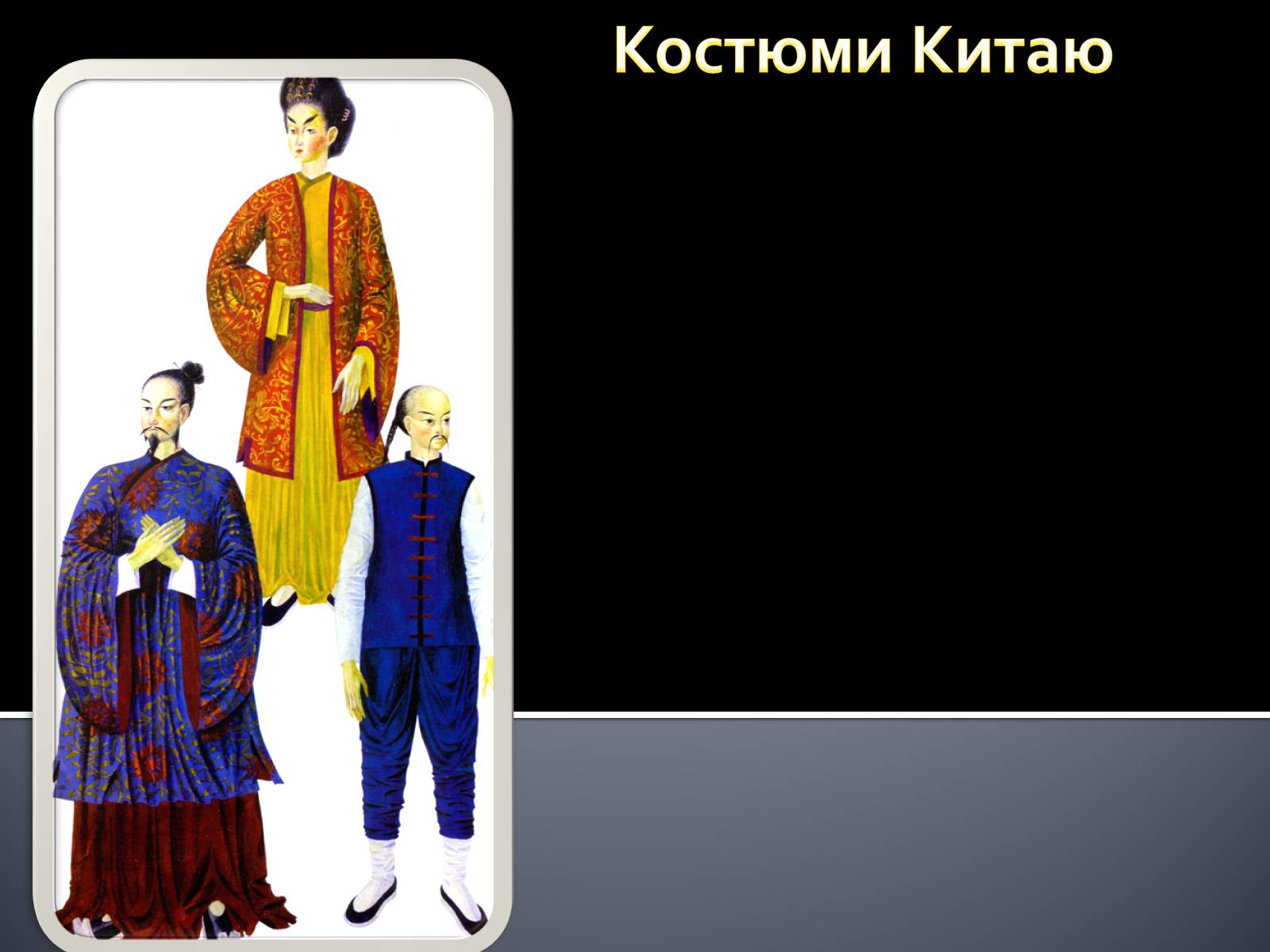 Презентація на тему «Український національний костюм. Костюми народів світу» - Слайд #20 Презентація на тему «Український національний костюм. Костюми народів світу» - Слайд #20