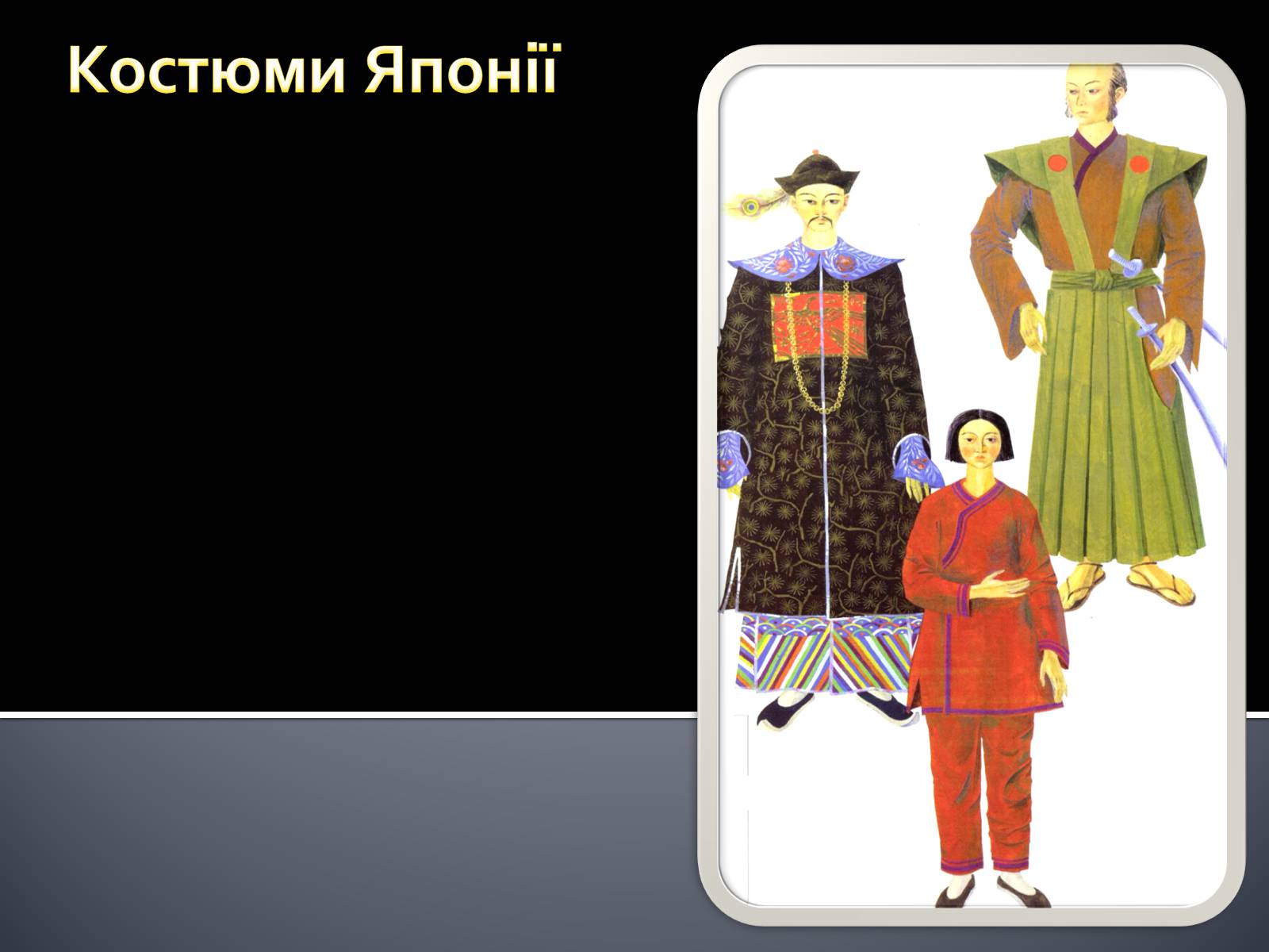 Презентація на тему «Український національний костюм. Костюми народів світу» - Слайд #21 Презентація на тему «Український національний костюм. Костюми народів світу» - Слайд #21