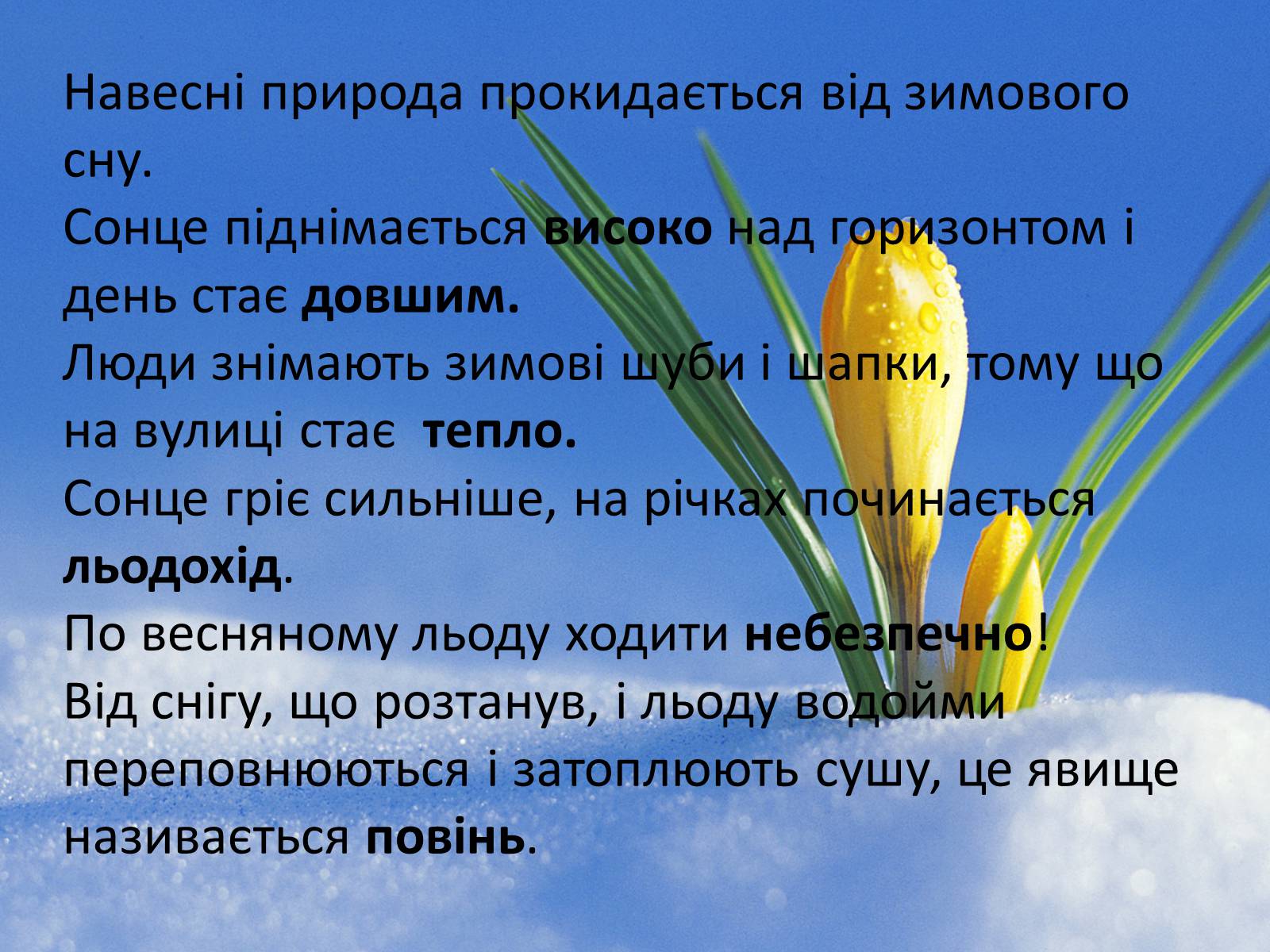Презентація на тему «Погода навесні» - Слайд #12 Презентація на тему «Погода навесні» - Слайд #12