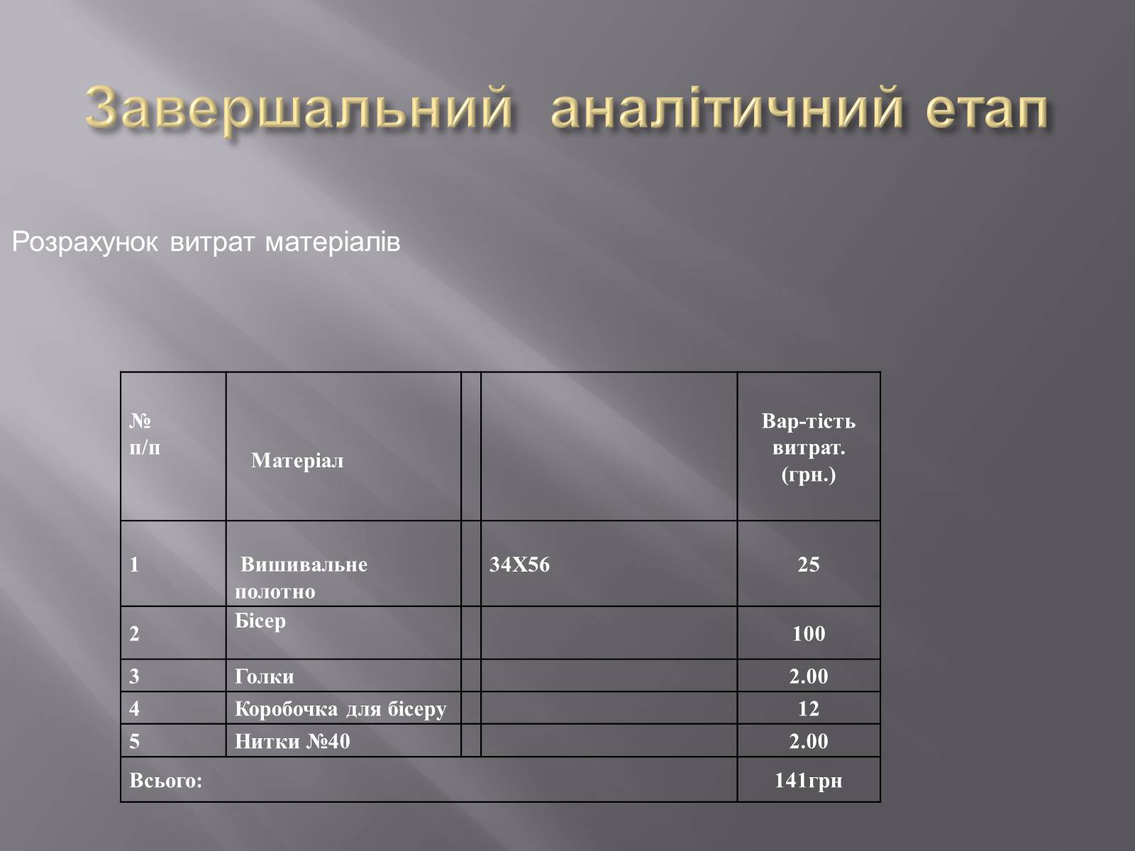 Презентація на тему «Вишивка бісером» (варіант 1) - Слайд #30 Презентація на тему «Вишивка бісером» (варіант 1) - Слайд #30