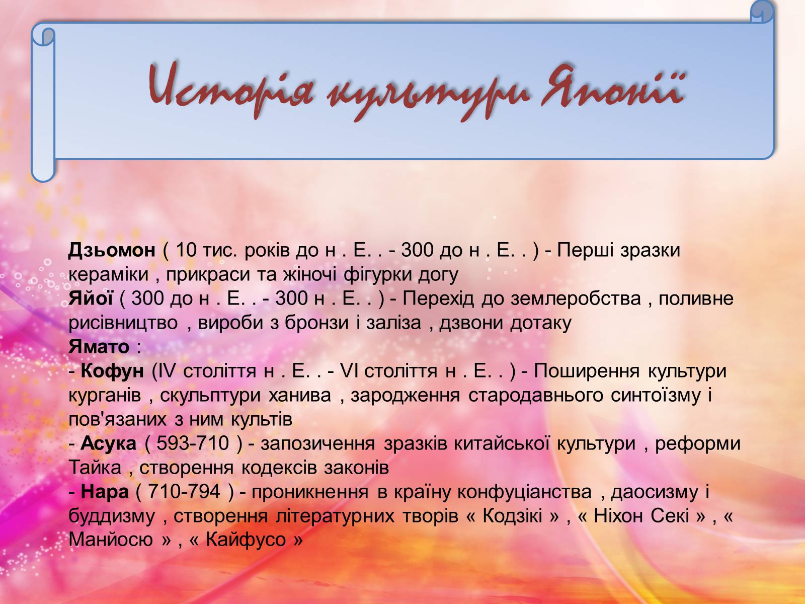 Презентація на тему «Культура Японії» (варіант 1) - Слайд #4 Презентація на тему «Культура Японії» (варіант 1) - Слайд #4