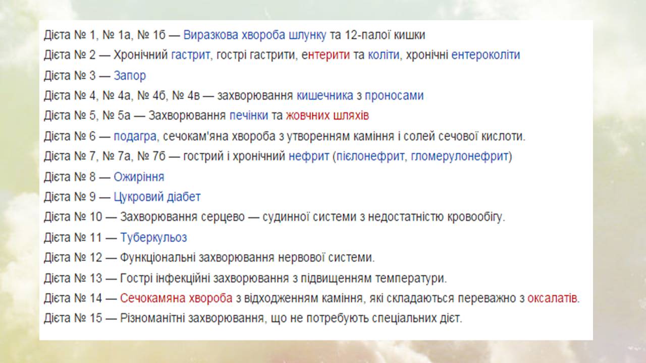 Презентація на тему «Дієти» (варіант 2) - Слайд #7 Презентація на тему «Дієти» (варіант 2) - Слайд #7