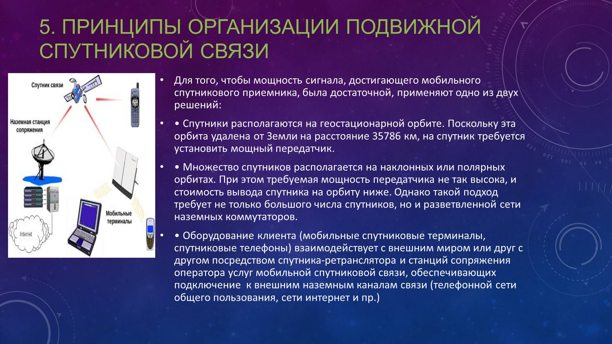 Презентація на тему «Спутниковые системы связи» - Слайд #7 Презентація на тему «Спутниковые системы связи» - Слайд #7