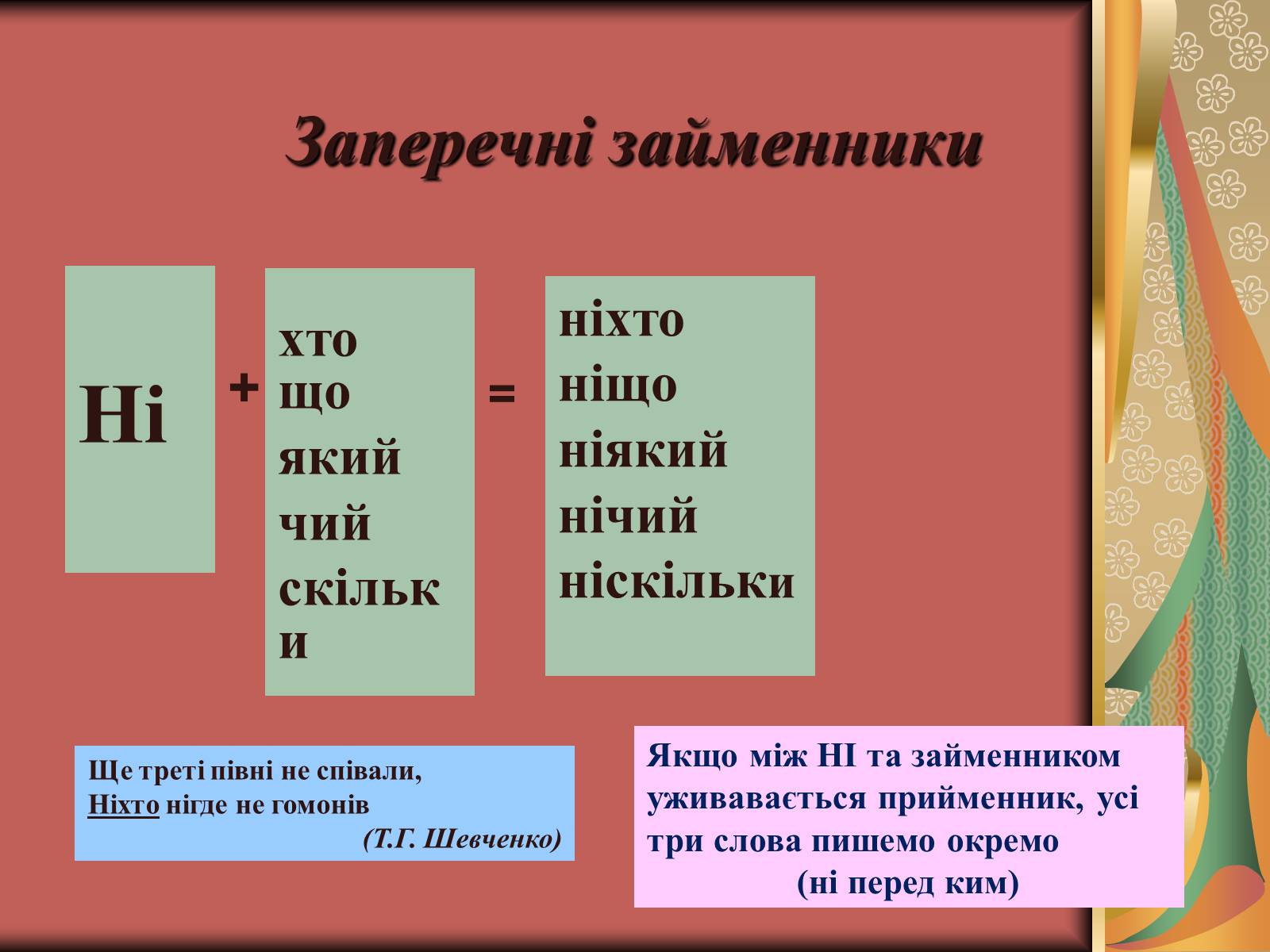 Презентація на тему «Займенник як частина мови» - Слайд #9 Презентація на тему «Займенник як частина мови» - Слайд #9