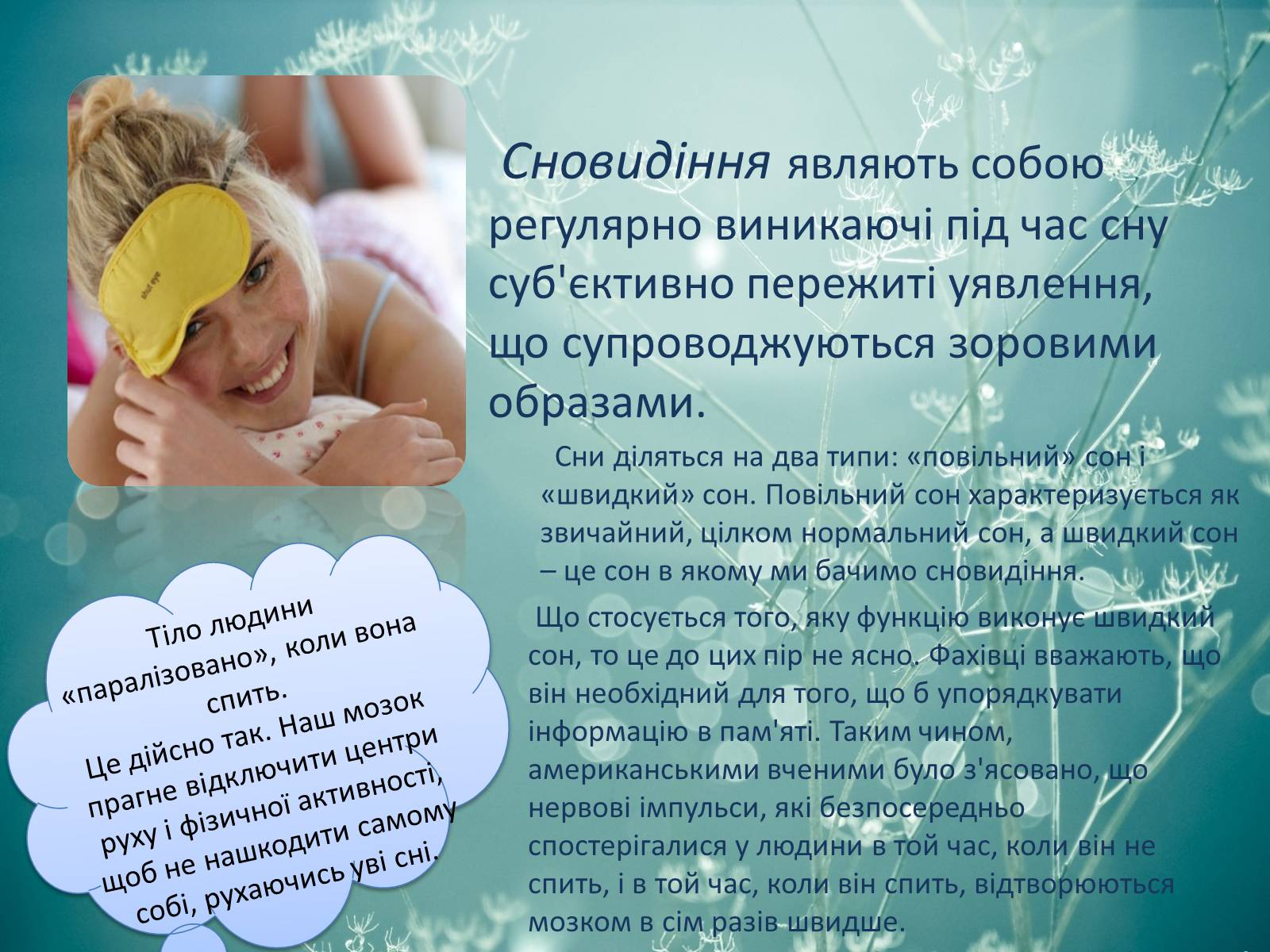 Презентація на тему «Сновидіння» - Слайд #2 Презентація на тему «Сновидіння» - Слайд #2