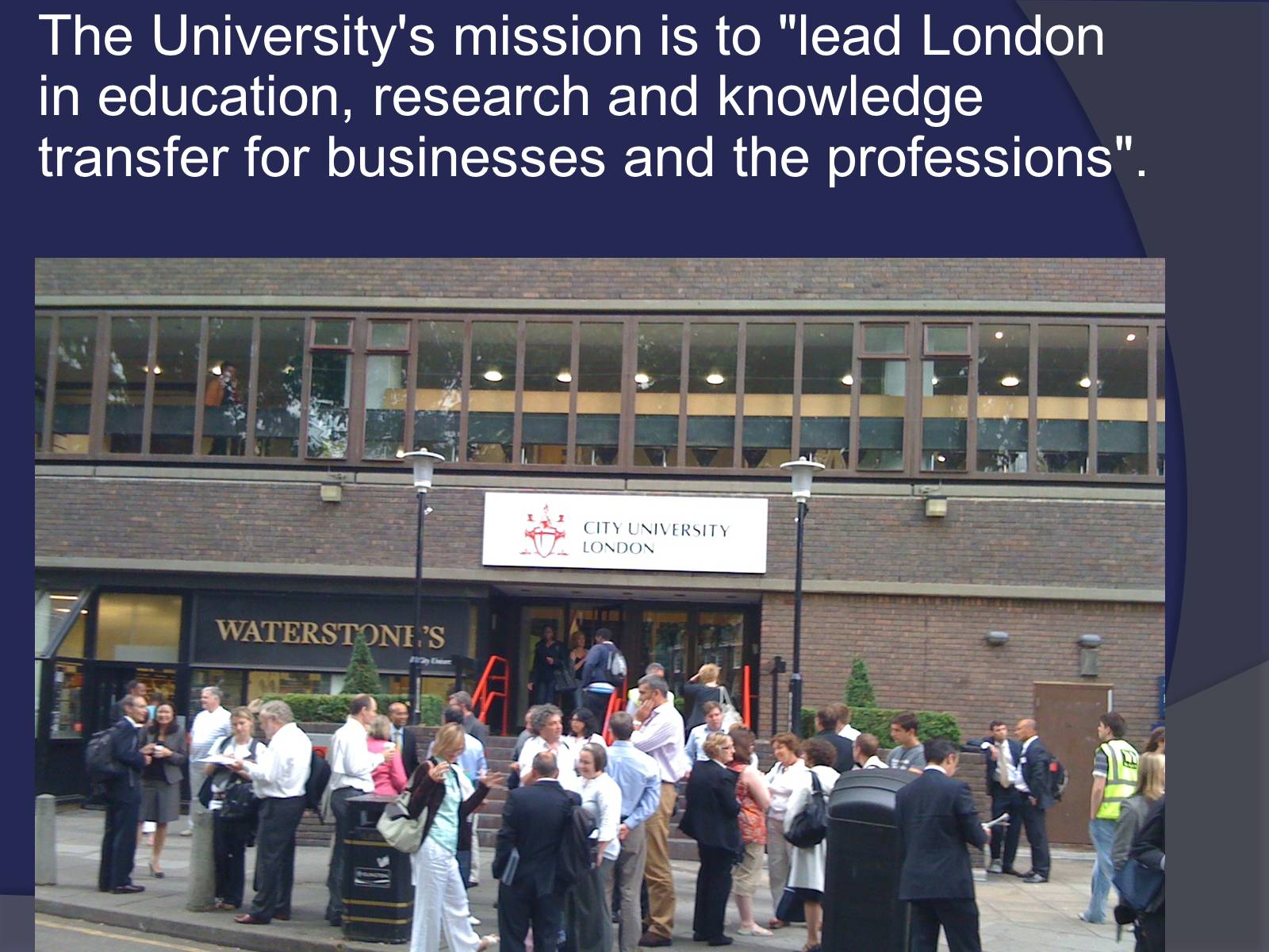 Презентація на тему «Сity university London» - Слайд #5 Презентація на тему «Сity university London» - Слайд #5