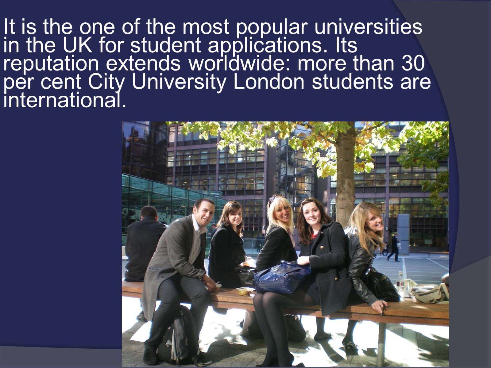Презентація на тему «Сity university London» - Слайд #8 Презентація на тему «Сity university London» - Слайд #8