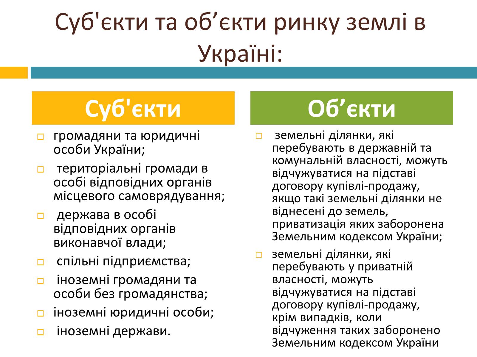 Презентація на тему «Ринок землі» (варіант 2) - Слайд #8 Презентація на тему «Ринок землі» (варіант 2) - Слайд #8