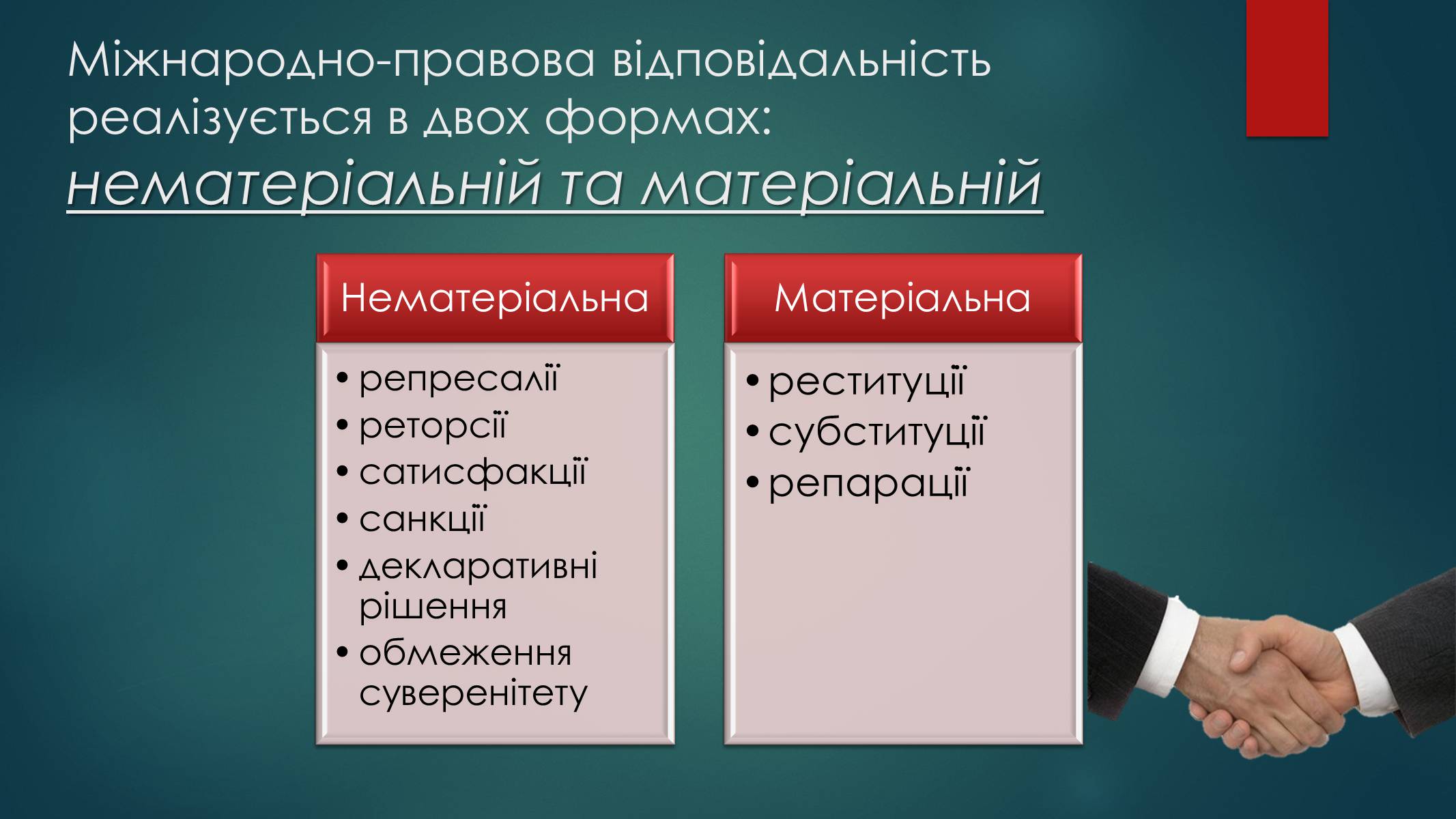 Презентація на тему «Види юридичної відповідальності» (варіант 2) - Слайд #15 Презентація на тему «Види юридичної відповідальності» (варіант 2) - Слайд #15