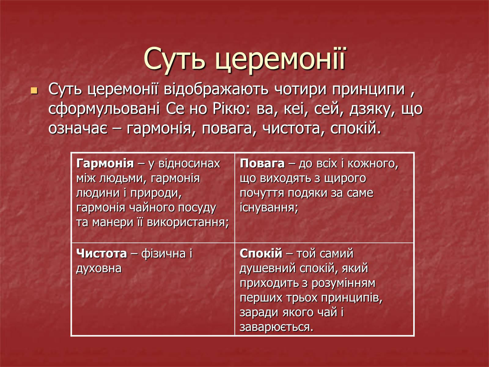 Презентація на тему «Японська чайна церемонія» (варіант 3) - Слайд #7 Презентація на тему «Японська чайна церемонія» (варіант 3) - Слайд #7