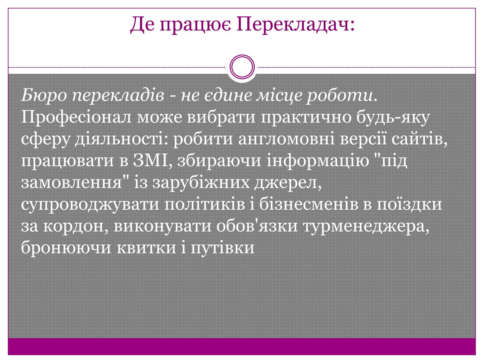 Презентація на тему «Перекладач» (варіант 1) - Слайд #6