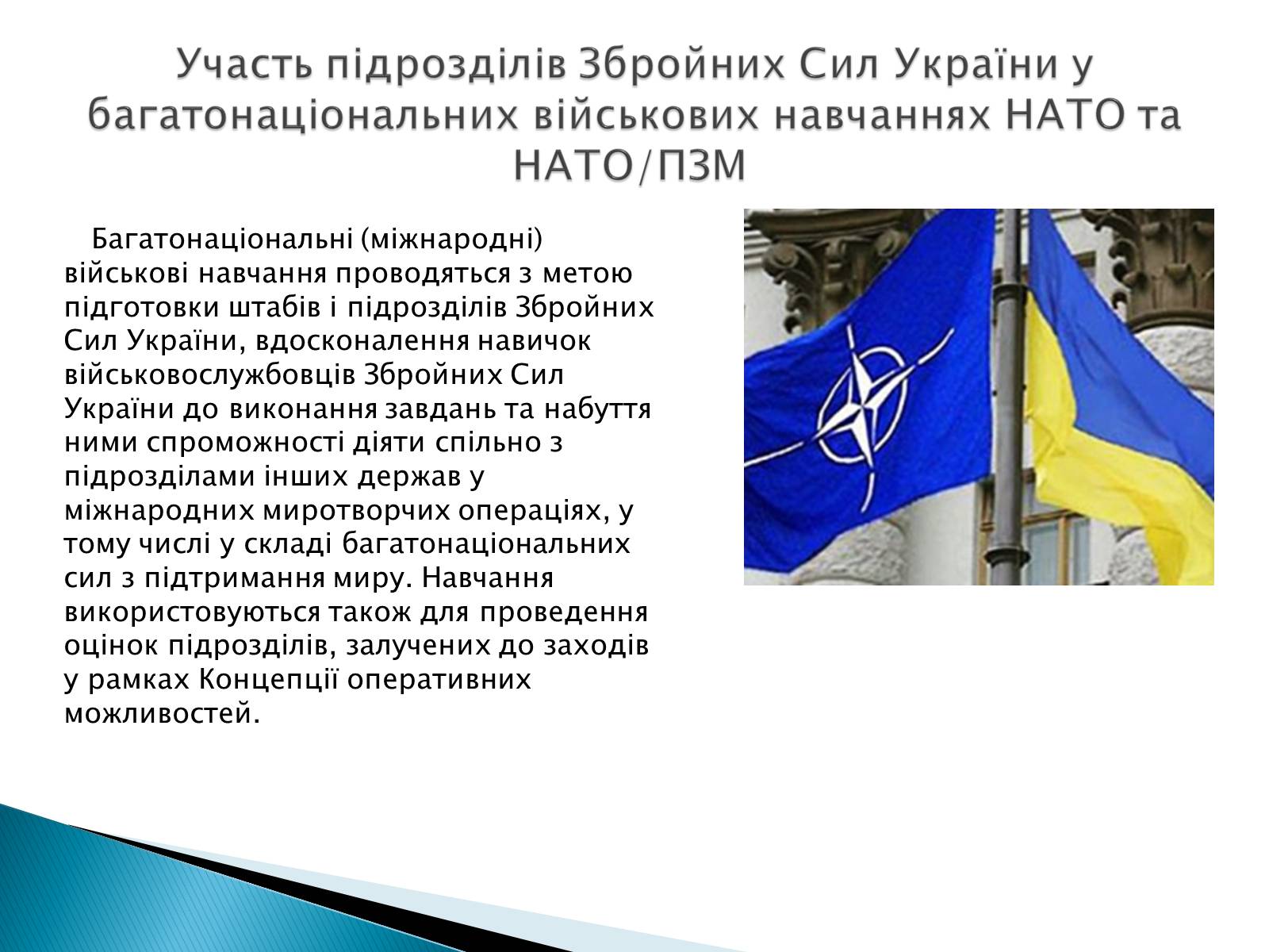 Презентація на тему «Збройні сили України у міжнародній діяльності» - Слайд #17 Презентація на тему «Збройні сили України у міжнародній діяльності» - Слайд #17