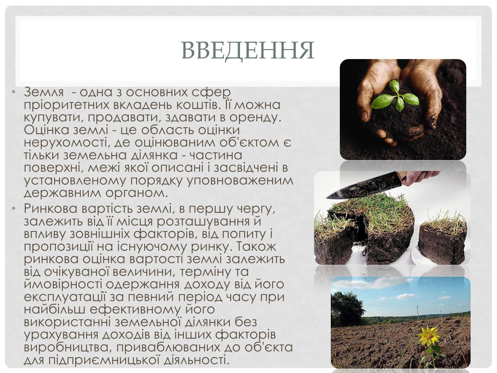 Презентація на тему «Ринок землі та його особливості» - Слайд #3 Презентація на тему «Ринок землі та його особливості» - Слайд #3