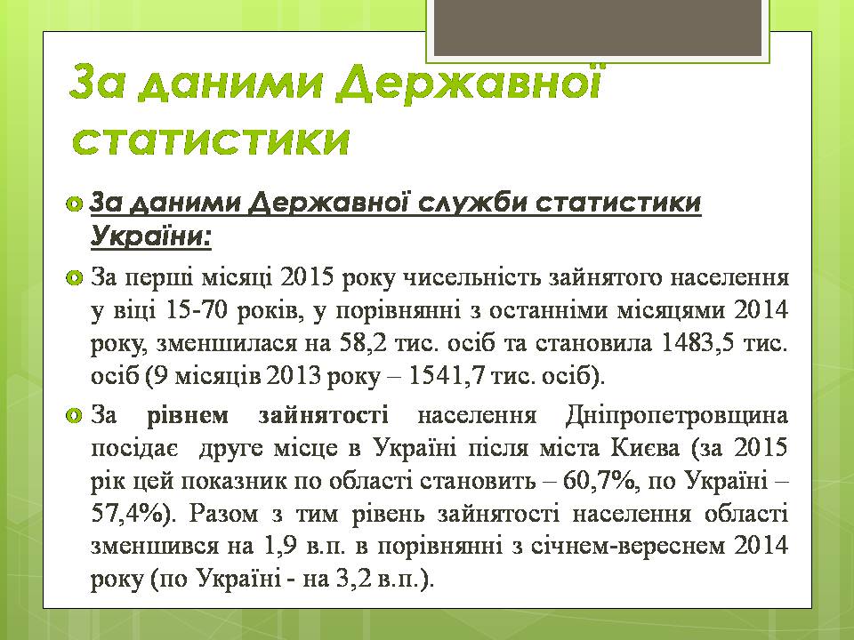 Презентація на тему «Зайнятість населення» - Слайд #8 Презентація на тему «Зайнятість населення» - Слайд #8