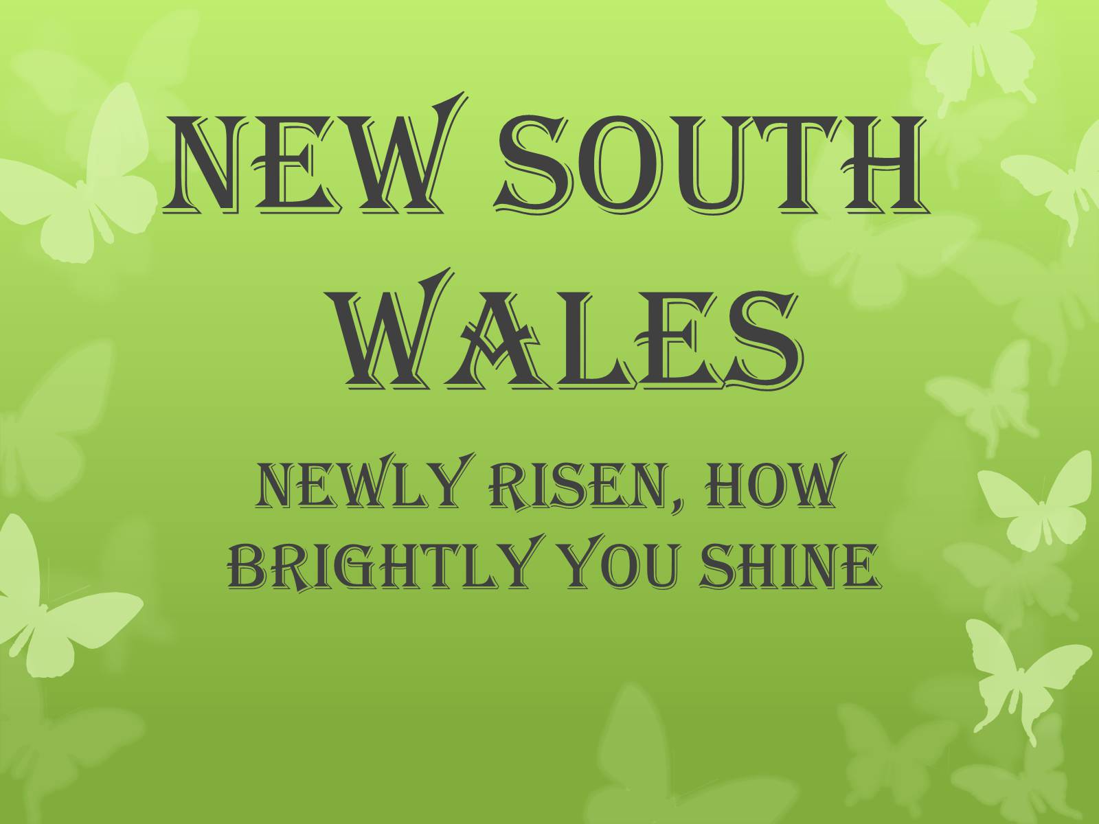 Презентація на тему «New South Wales» - Слайд #1 Презентація на тему «New South Wales» - Слайд #1