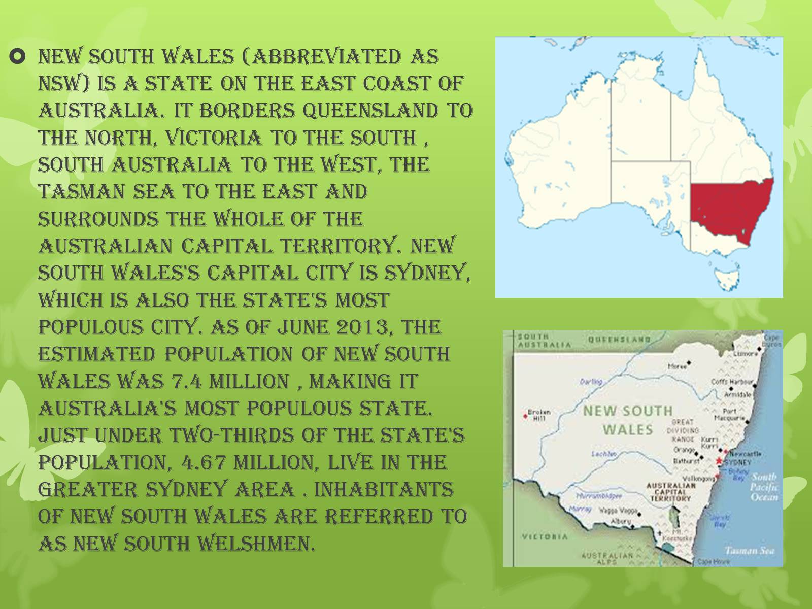 Презентація на тему «New South Wales» - Слайд #2 Презентація на тему «New South Wales» - Слайд #2