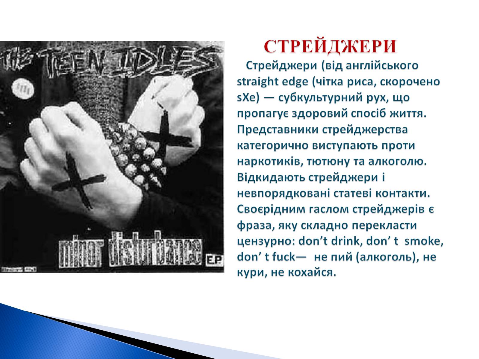 Презентація на тему «Молодіжні субкультури» (варіант 9) - Слайд #28 Презентація на тему «Молодіжні субкультури» (варіант 9) - Слайд #28