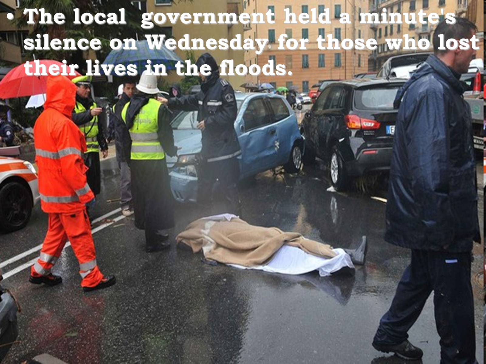 Презентація на тему «The Flood In Genoa» - Слайд #16 Презентація на тему «The Flood In Genoa» - Слайд #16
