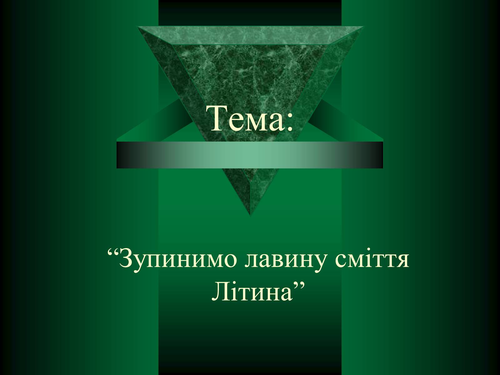 Презентація на тему «Зупинимо лавину сміття Літина» - Слайд #2 Презентація на тему «Зупинимо лавину сміття Літина» - Слайд #2