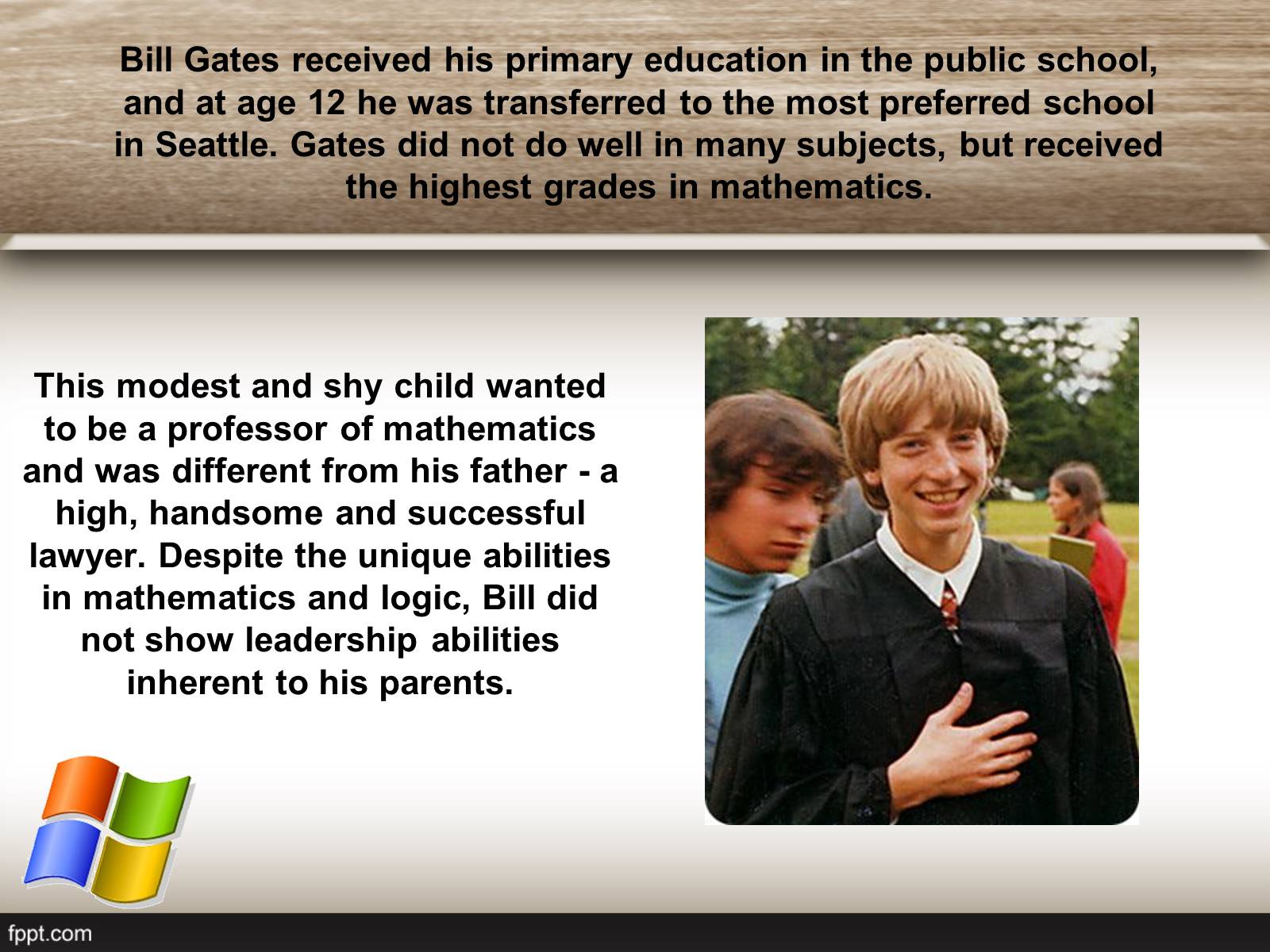 Презентація на тему «Bіll Gates» - Слайд #3 Презентація на тему «Bіll Gates» - Слайд #3