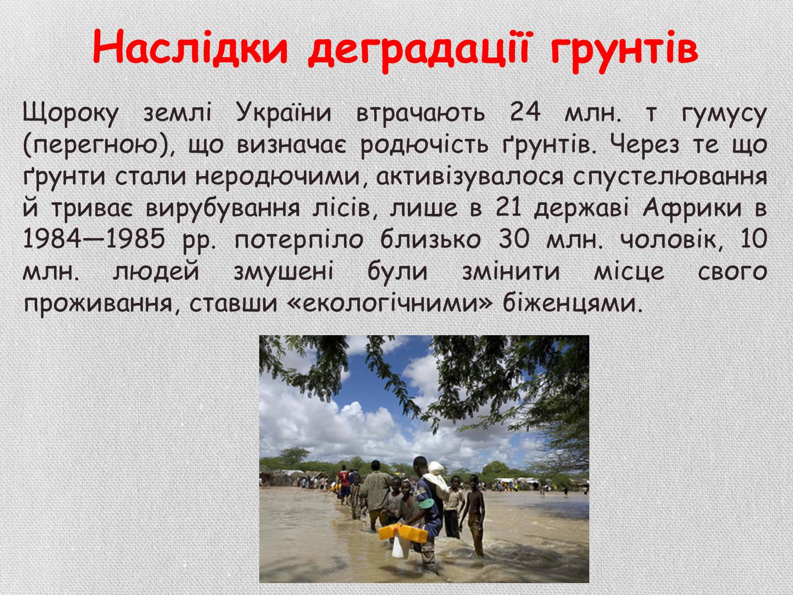Презентація на тему «Деградація грунтів України» - Слайд #13 Презентація на тему «Деградація грунтів України» - Слайд #13