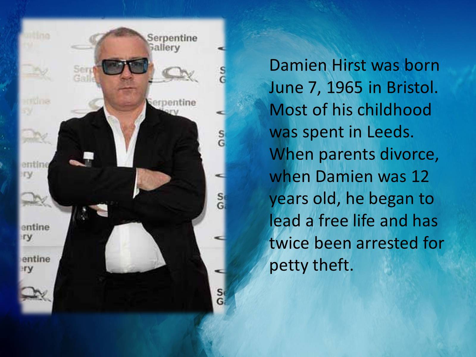 Презентація на тему «Damien Hirst» - Слайд #2 Презентація на тему «Damien Hirst» - Слайд #2