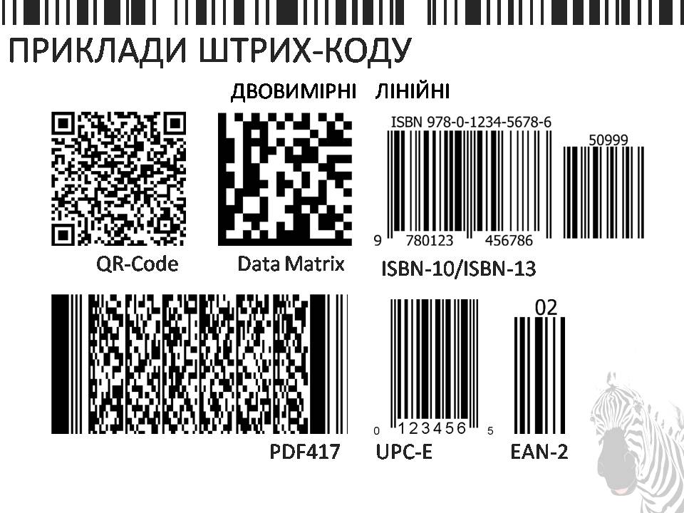 Презентація на тему «Шрих-код» - Слайд #4 Презентація на тему «Шрих-код» - Слайд #4