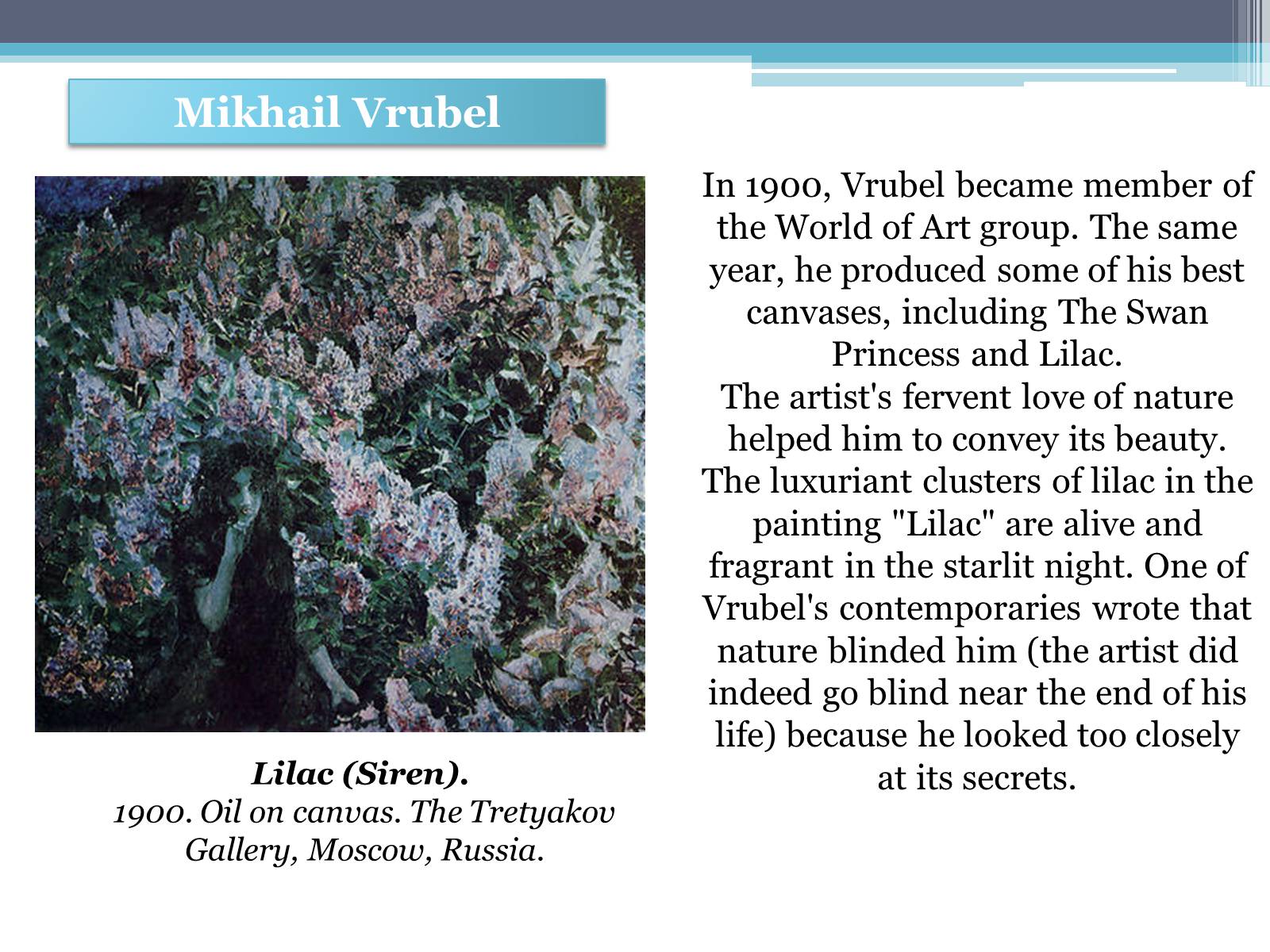 Презентація на тему «Russian painting in the second half XIX - beginning of XX century» - Слайд #14 Презентація на тему «Russian painting in the second half XIX - beginning of XX century» - Слайд #14