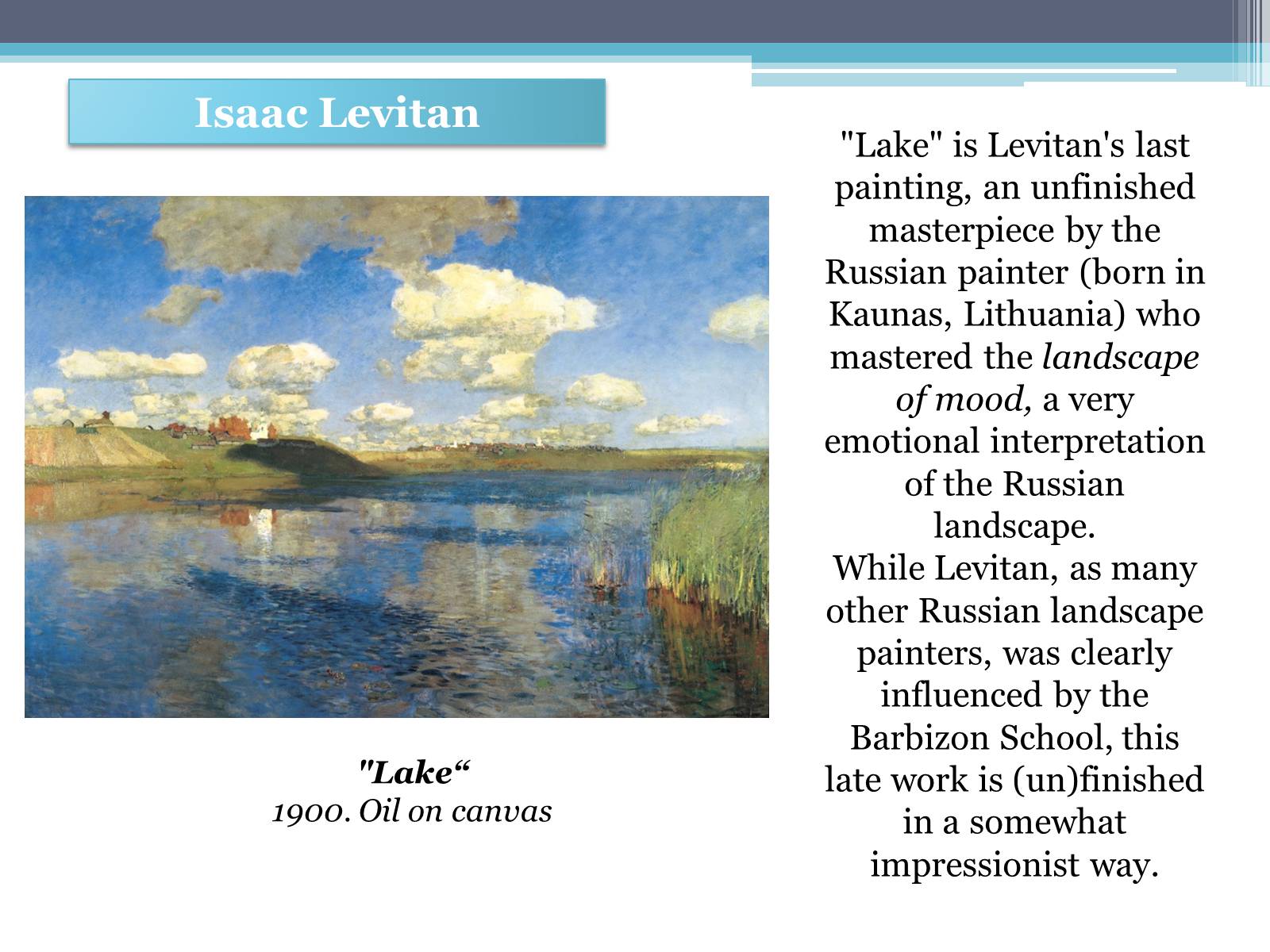 Презентація на тему «Russian painting in the second half XIX - beginning of XX century» - Слайд #8 Презентація на тему «Russian painting in the second half XIX - beginning of XX century» - Слайд #8